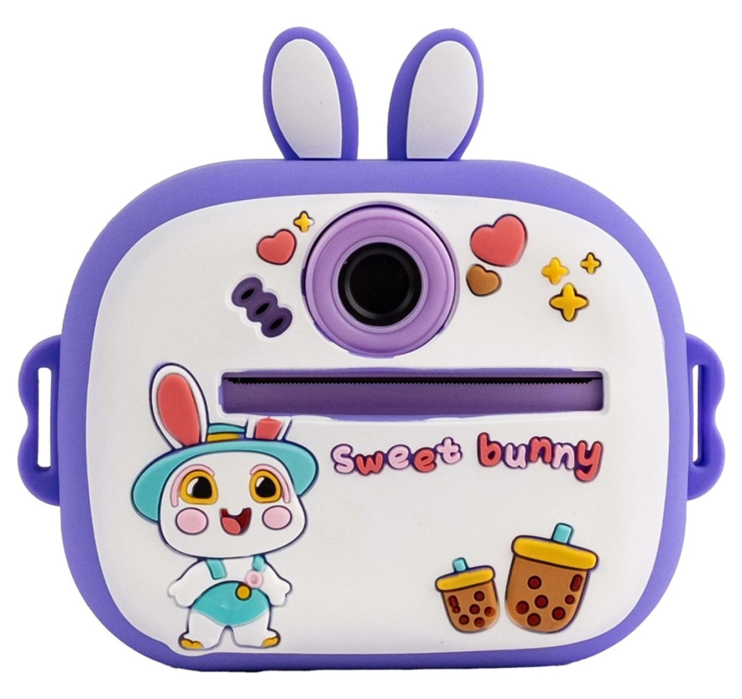 4Berry Q7 Taşınabilir Fotoğraf Yazıcı Ve Kamera Bunny Mor ürün görseli
