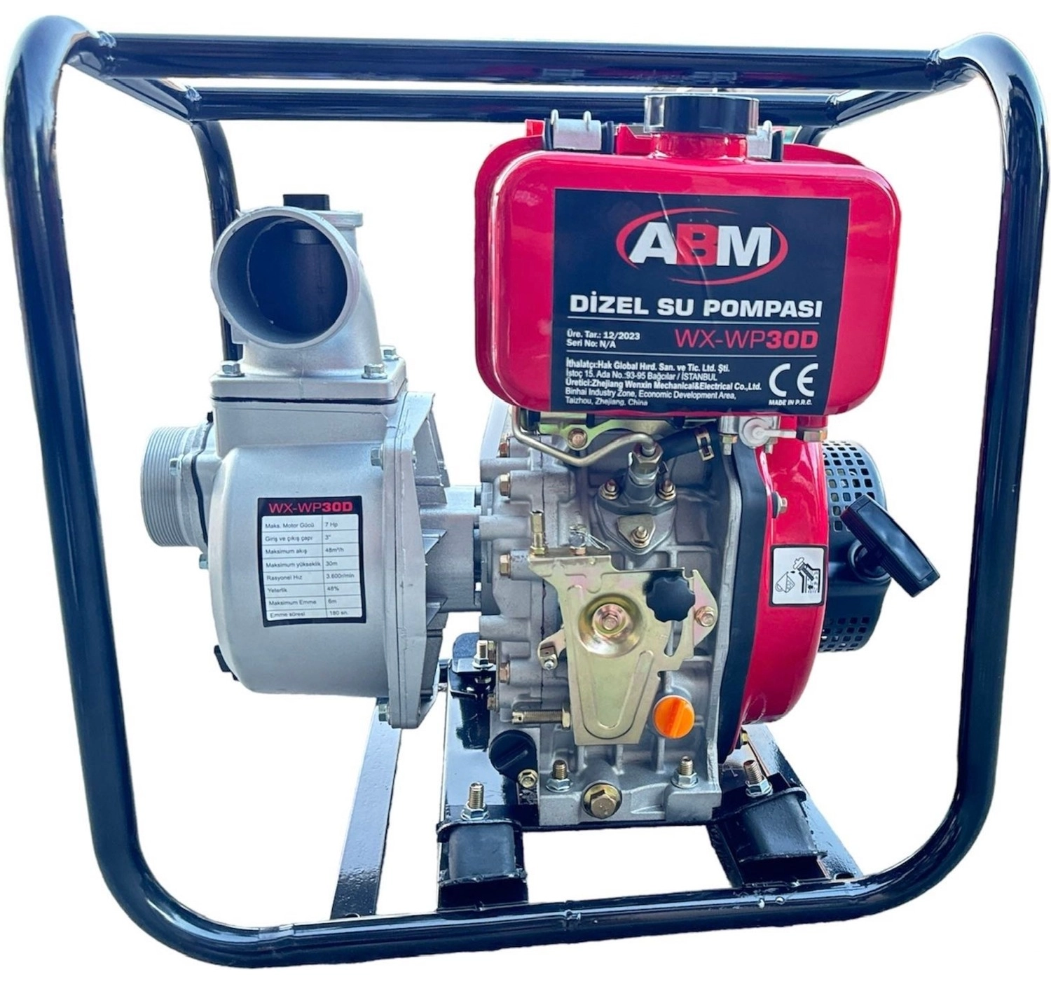 Abm Wx-Wp40D 3 Inç Dizel Motopomp - Görsel 4