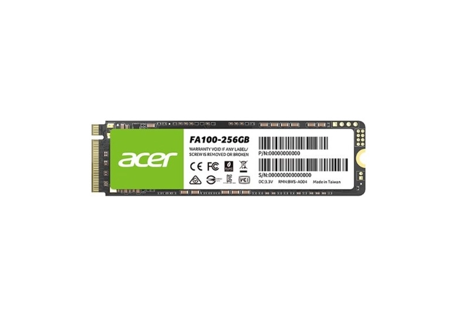 Acer Fa100 256Gb 3000Mb-2700Mb M.2 Pcie Ssd ürün görseli