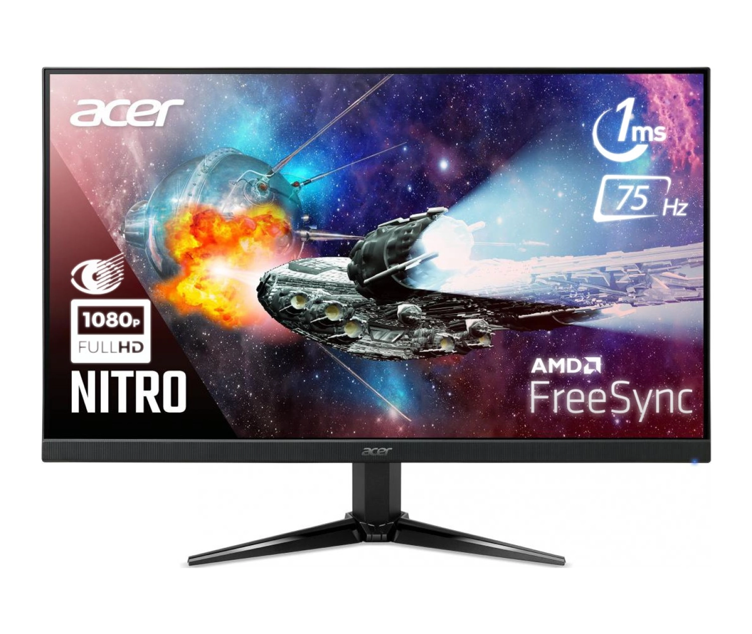 Acer Nitro Qg241Ybii 75Hz 23.8" 1Ms (Analog+Hdmi) Freesync Full Hd Monitör ürün görseli