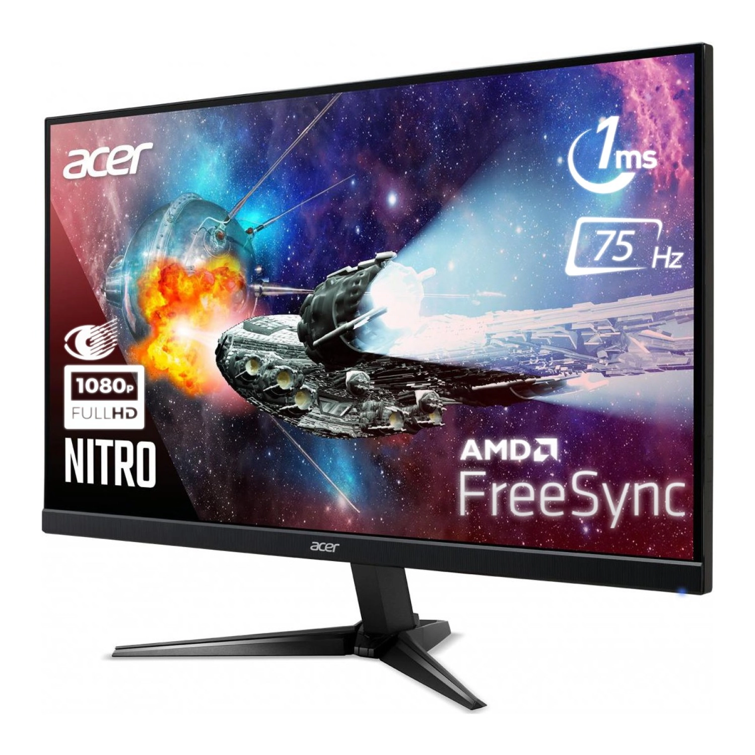 Acer Nitro Qg241Ybii 75Hz 23.8" 1Ms (Analog+Hdmi) Freesync Full Hd Monitör - Görsel 2