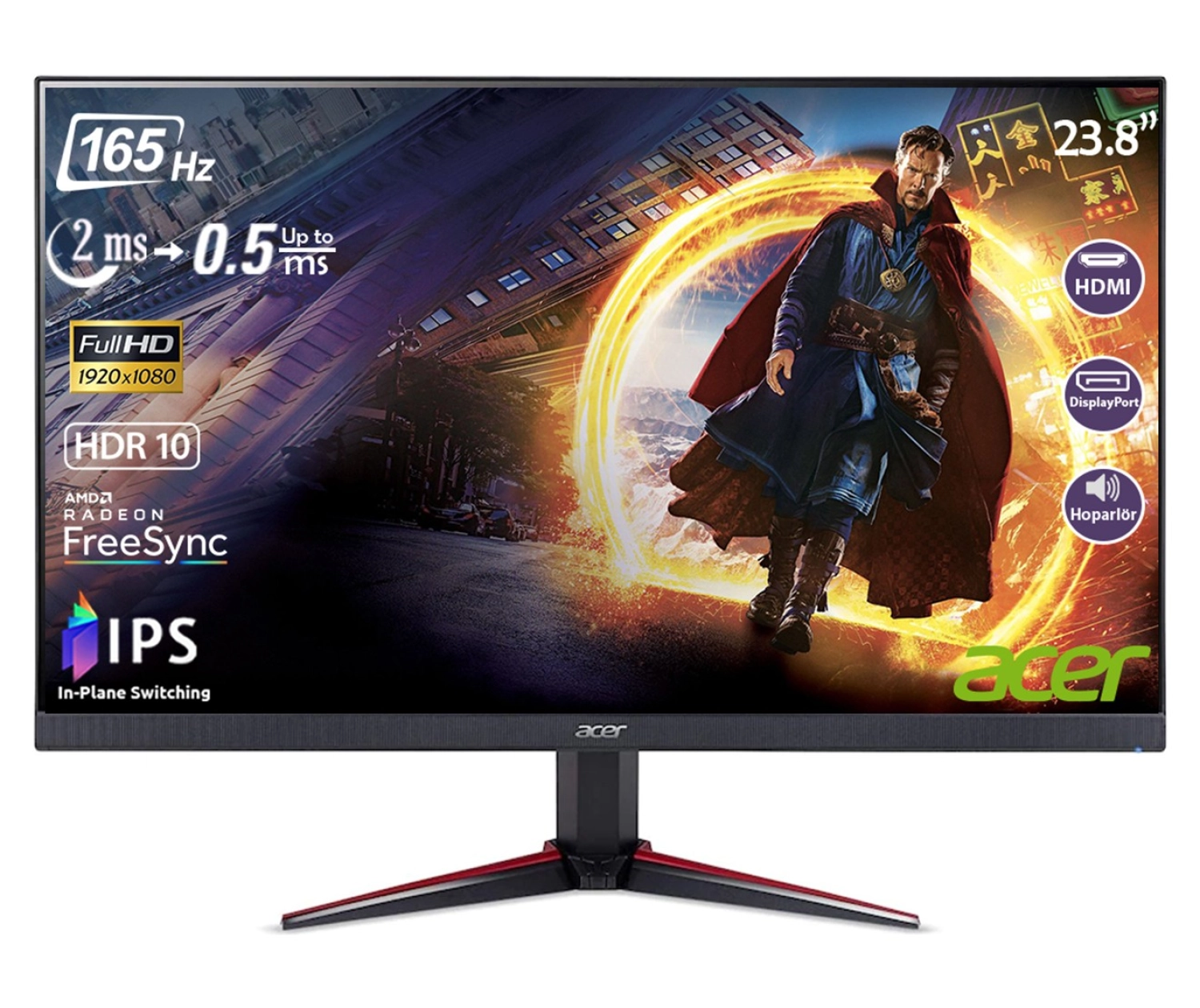 Acer Nitro Vg240Ys 23,8" 165 Hz (Hdmı+Display) Amd Radeon Freesync Fhd ( 1920X1080 ) Hdr 10 Ips Oyuncu Monitör Um.qv0Ee.s01 ürün görseli
