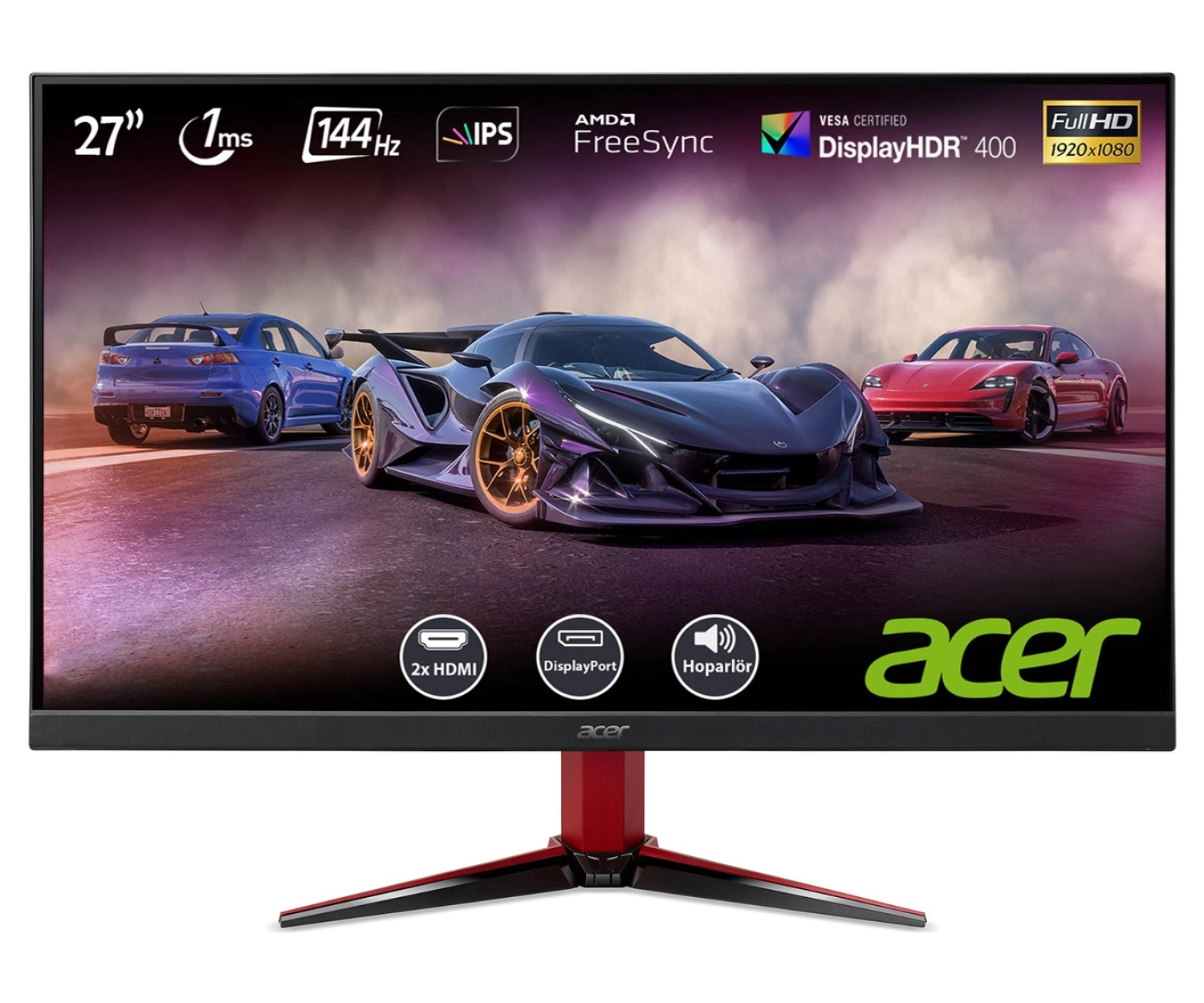Acer Nitro Vg271P 27" 144Hz 1Ms (2Xhdmi+Display) Freesync Full Hd Ips Led Gaming Monitör Um.hv1Ee.p04 ürün görseli