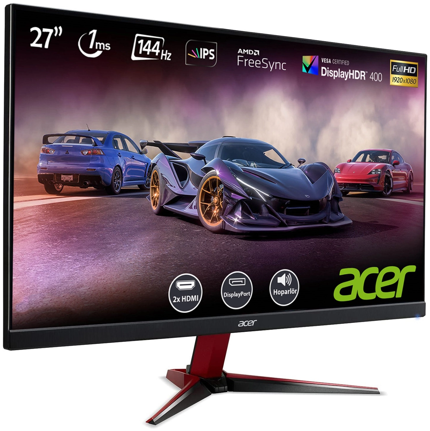 Acer Nitro Vg271P 27" 144Hz 1Ms (2Xhdmi+Display) Freesync Full Hd Ips Led Gaming Monitör Um.hv1Ee.p04 - Görsel 2