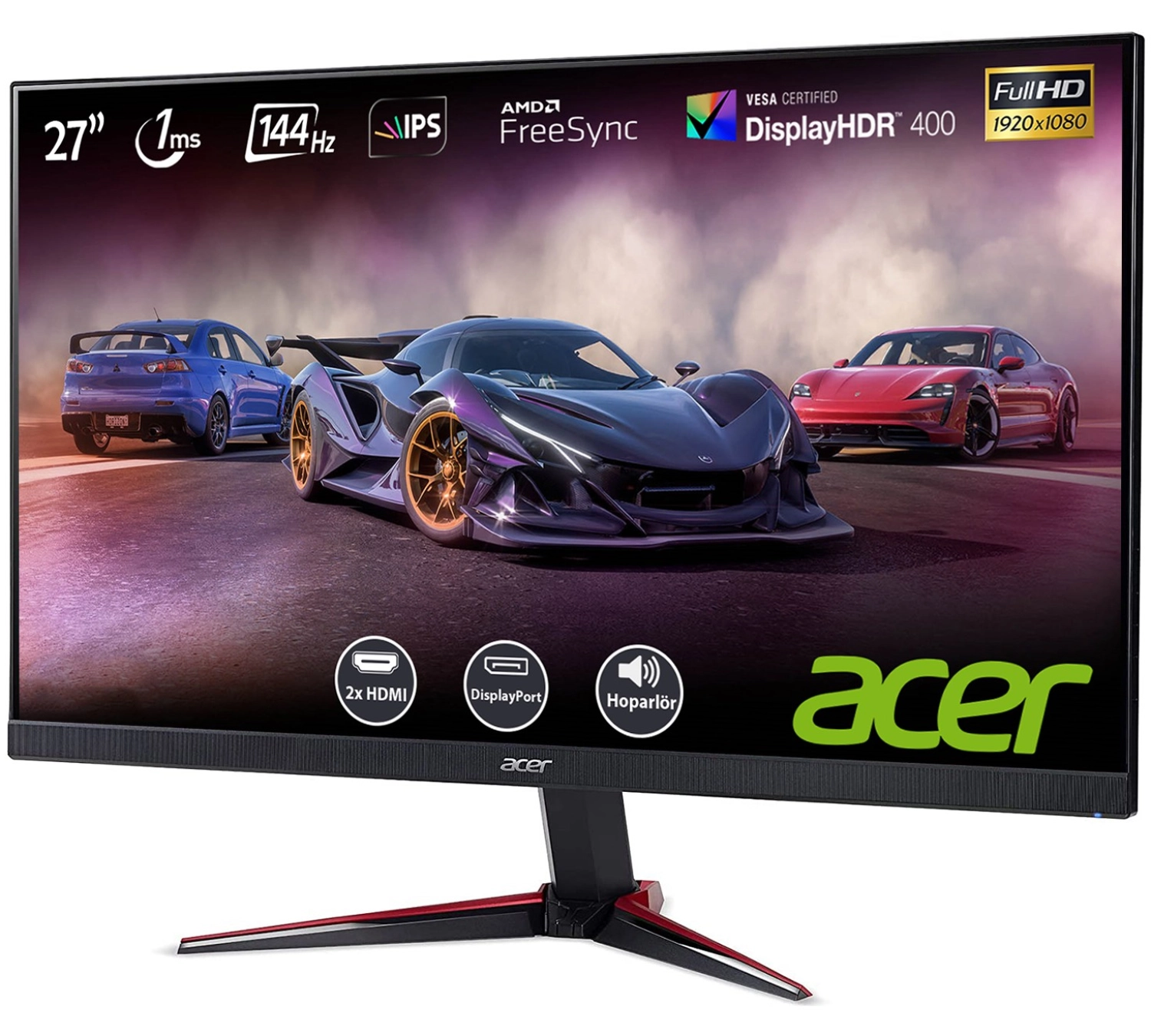 Acer Nitro Vg271P 27" 144Hz 1Ms (2Xhdmi+Display) Freesync Full Hd Ips Led Gaming Monitör Um.hv1Ee.p04 - Görsel 3