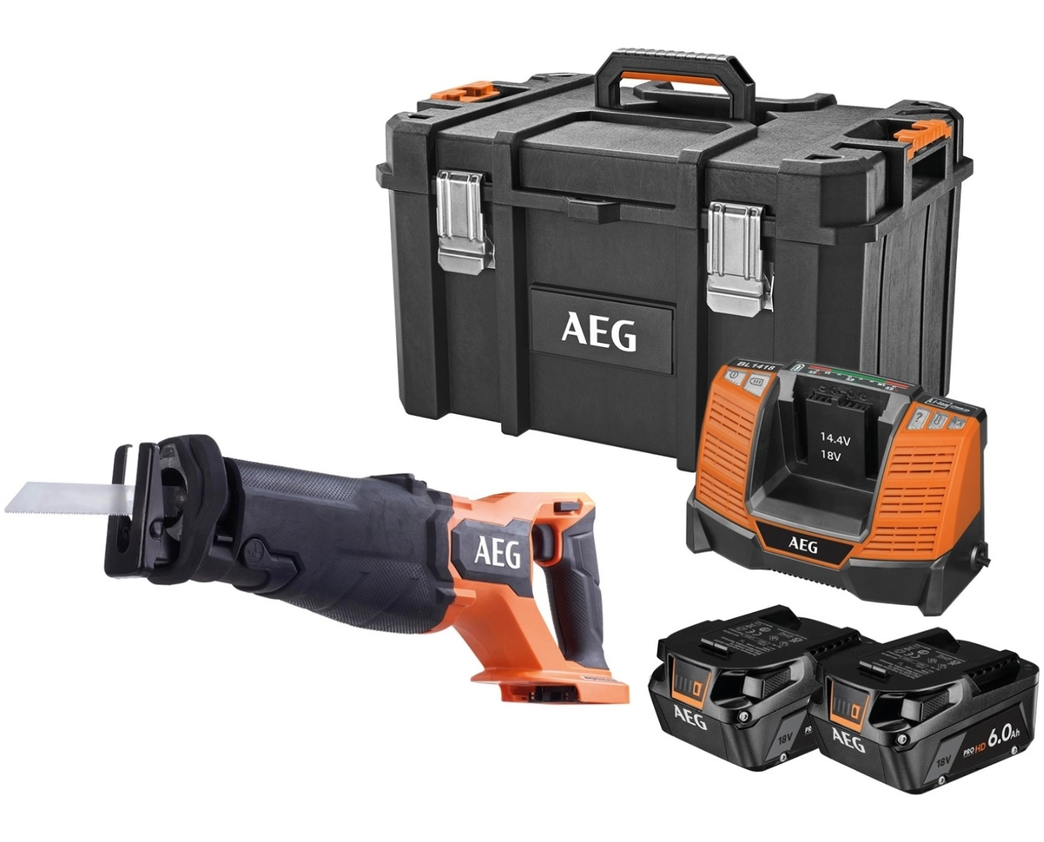 Aeg Bus18Bl2-602Mb Kömürsüz Kılıç Testere 6.0 Ah - Görsel 2