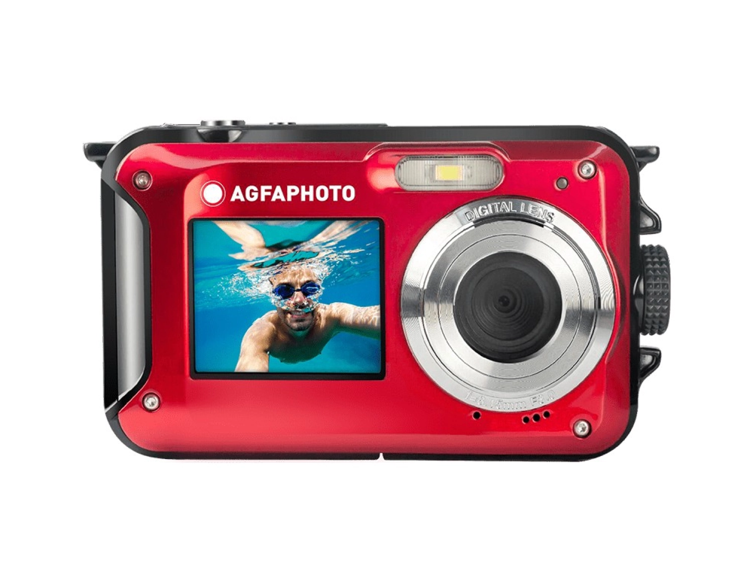 Agfaphoto Realishot Wp8000 Su Altı Fotoğraf Makinesi-Kırmızı ürün görseli