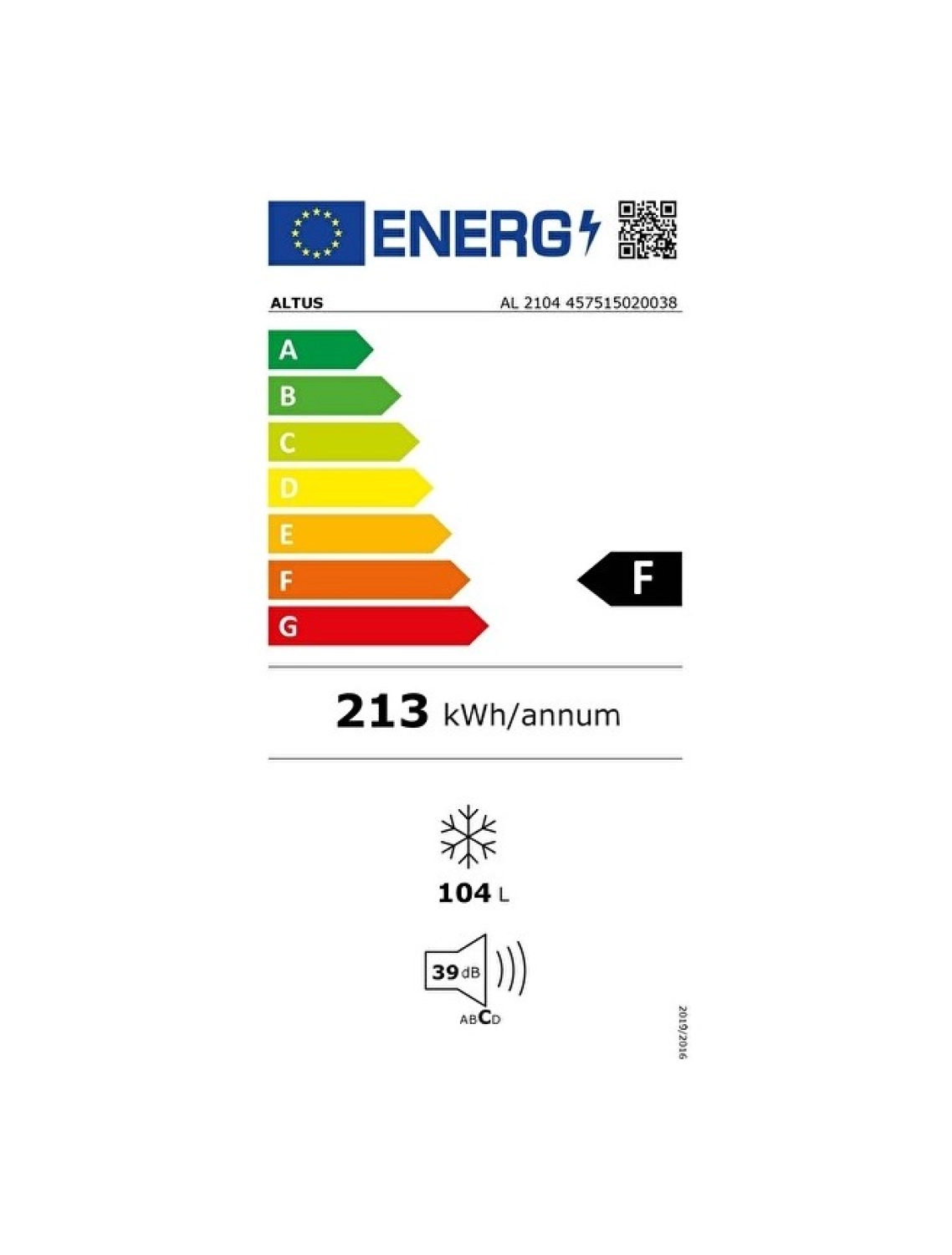 Altus 104 Lt Derin Dondurucu - F Enerji Sınıfı, Sandık Tipi, 41 Db Sessiz Çalışma, Beyaz - Görsel 2