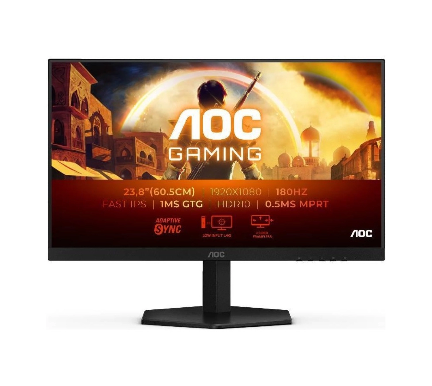 Aoc 24G42E 24" 180Hz 0.5Ms Hdmi Dp Adaptivesync Hdr10 Fhd Fast Ips Gaming Monitör ürün görseli
