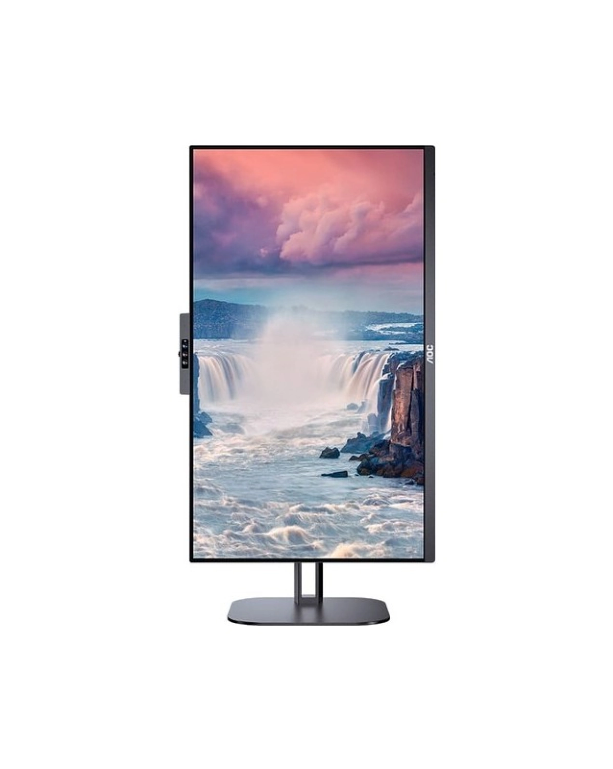 Aoc 24V5Cw/Bk 23,8" 1Ms, 75Hz, Full Hd, Hdmı, Dp, Usb, 2X5W Hoparlör, Pivot, Ips Panel Monitör - Görsel 3