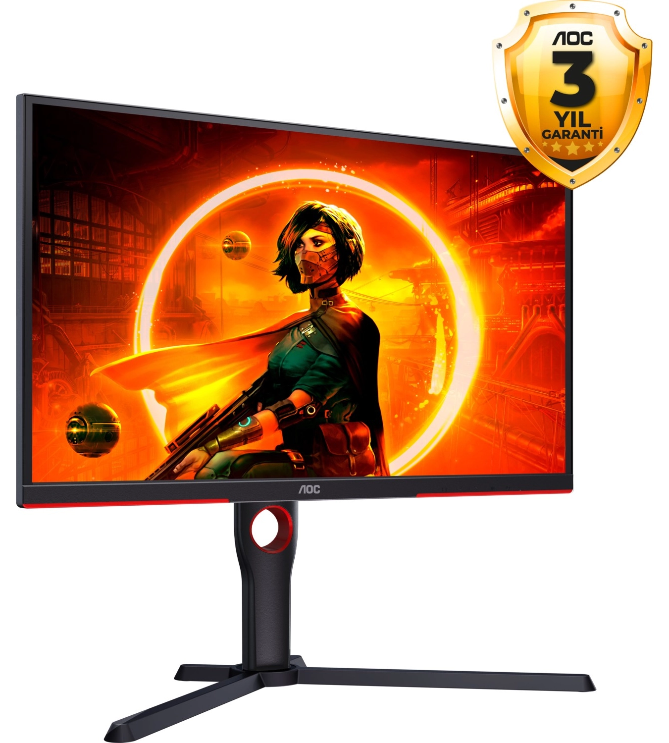 Aoc 25G3Zm 24.5" 0.5 Ms Full Hd Pivot 240 Hz Oyuncu Monitörü - Görsel 3