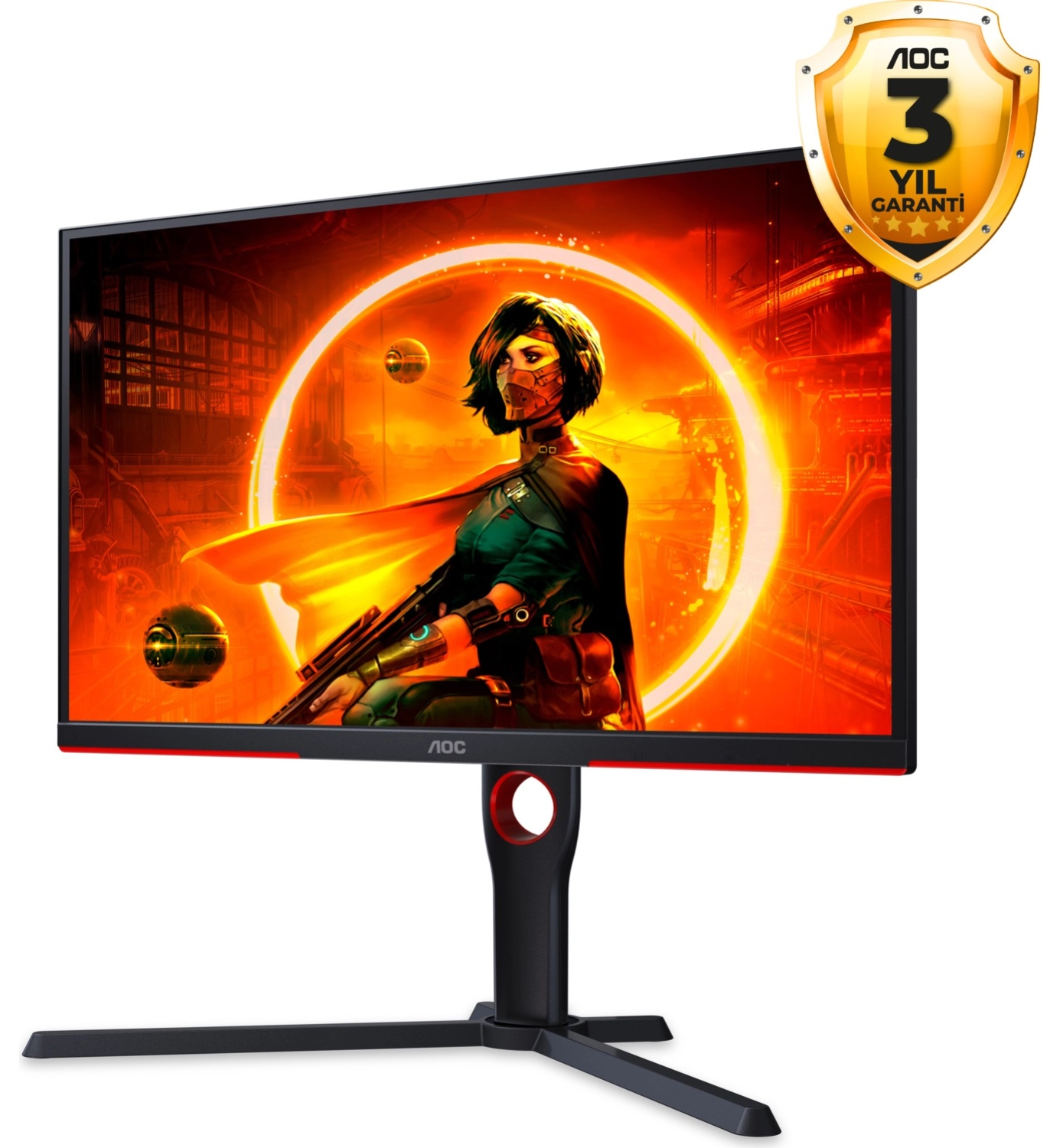 Aoc 25G3Zm 24.5" 0.5 Ms Full Hd Pivot 240 Hz Oyuncu Monitörü - Görsel 2