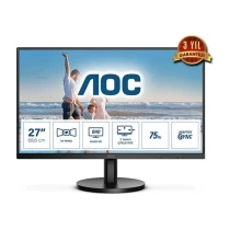 Aoc 27" Q27B3Ma 75Hz 4Ms Qhd Hdmi Dp Va Flat Antiglare Freesync Monitör