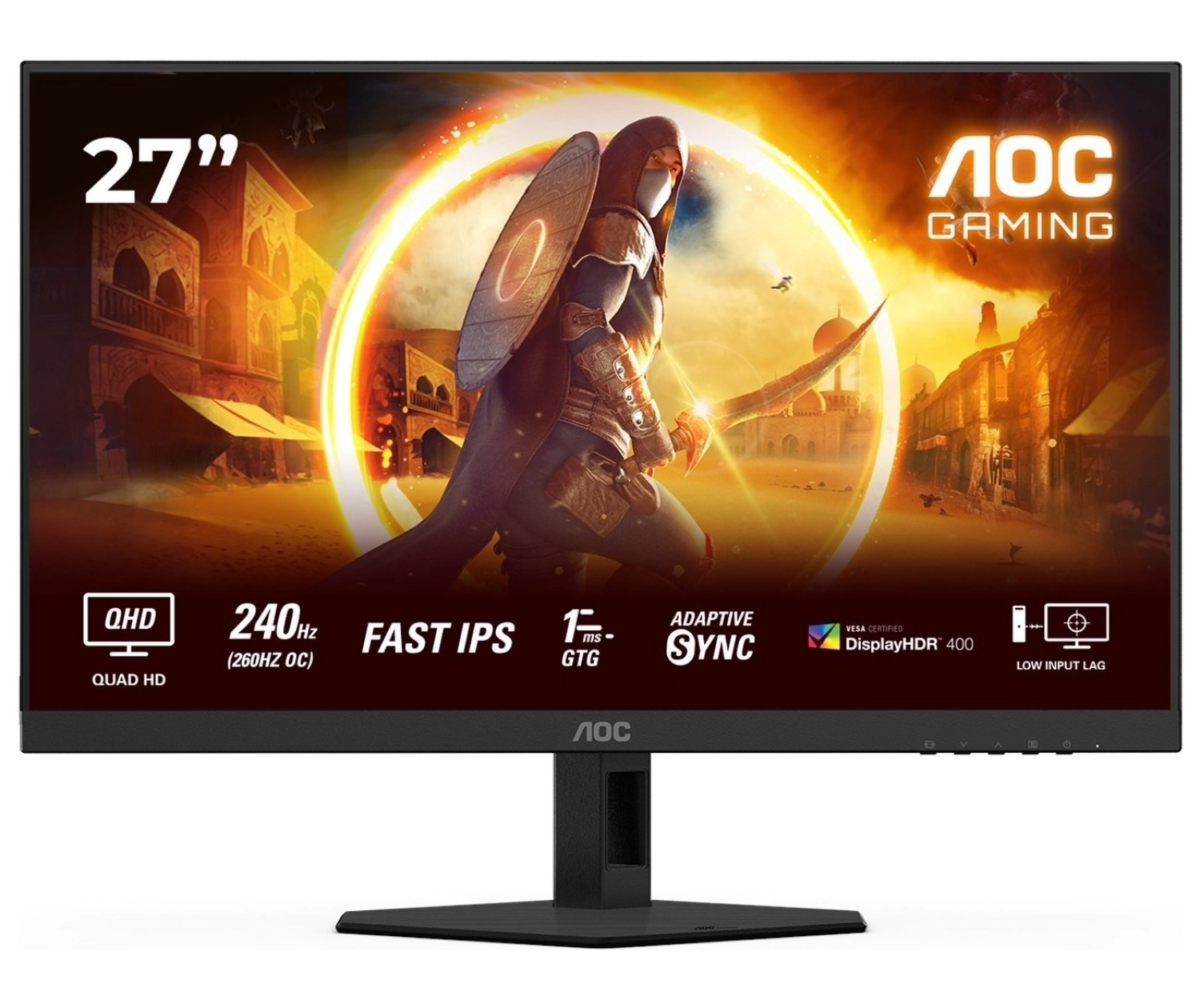 Aoc 27" Q27G4Zr 0.3Ms 260Hz Hdmı,Displayport Fast Ips 2K Gaming Monitör ürün görseli