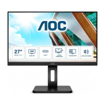 Aoc Q27P2Ca 27" 4Ms, 75Hz, 2K Quad Hd, Ips Panel, 2Xhdmı, Dp, Usb-C, 2X2W Hoparlör, Pivot Monitör