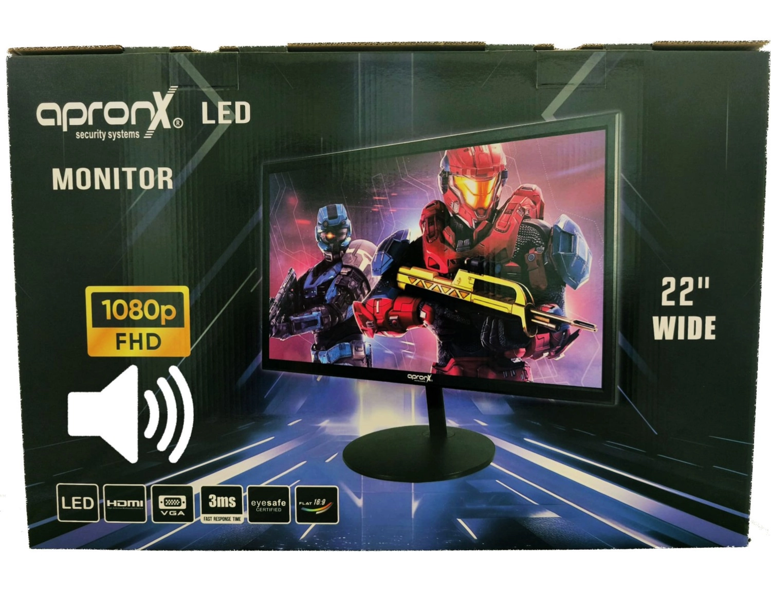 Apronx Apx-Nws22 22" Led 1080P Monitör - Görsel 2