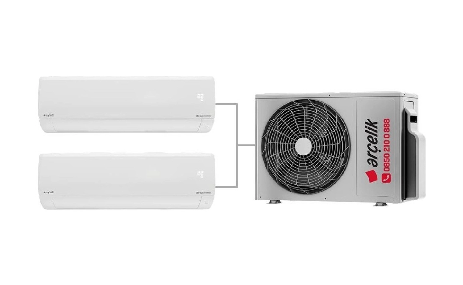 Arçelik 12000+12000 Btu Iç Üniteler-18000 Btu Dış -Zm18103Md Multi inverter Klima ürün görseli