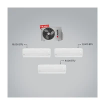 Arçelik A++ 18000 Btu + 12000 Btu + 9000 Btu İç Ünite (1 Adet Dış Ünite = 3 Adet İç Ünite) 24000 Btu 1+3 Multi inverter Klima