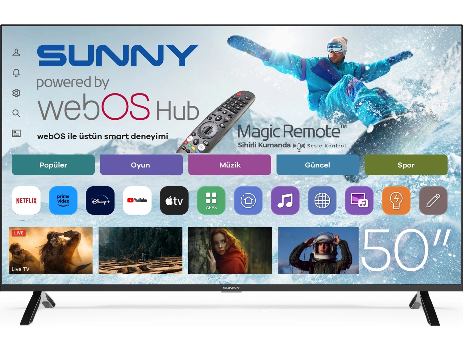 Arçelik A43 B 685 A Full Hd 43" 109 Ekran Uydu Alıcılı Android Smart Led Tv - Görsel 6