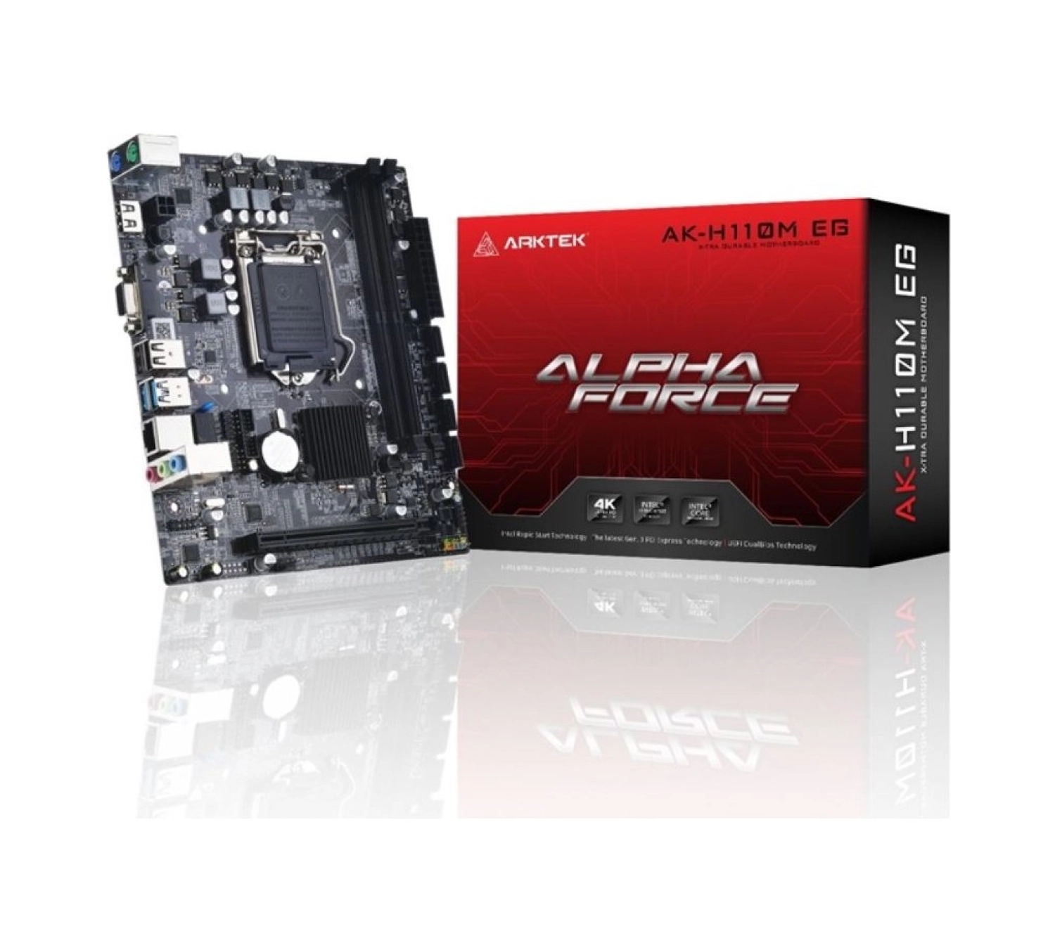 Arktek Mbı Arktek Alpha Force Ak-H110M Eg H110 Chip 2Xddr4 D-Sub Hdmi 7.Nesil Anakart ürün görseli