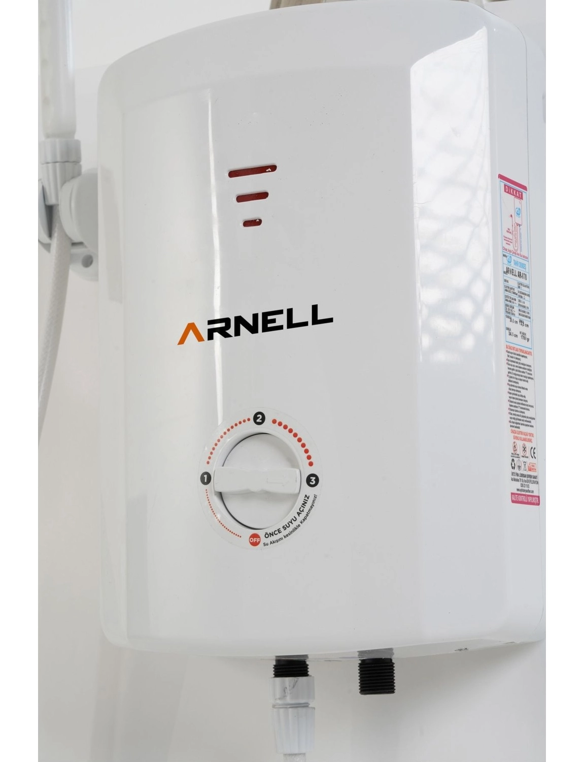Arnell Elektirikli Ani Su Isıtıcısı Banyo Ve Mutfak Şofbeni -7500 Watt - Görsel 5