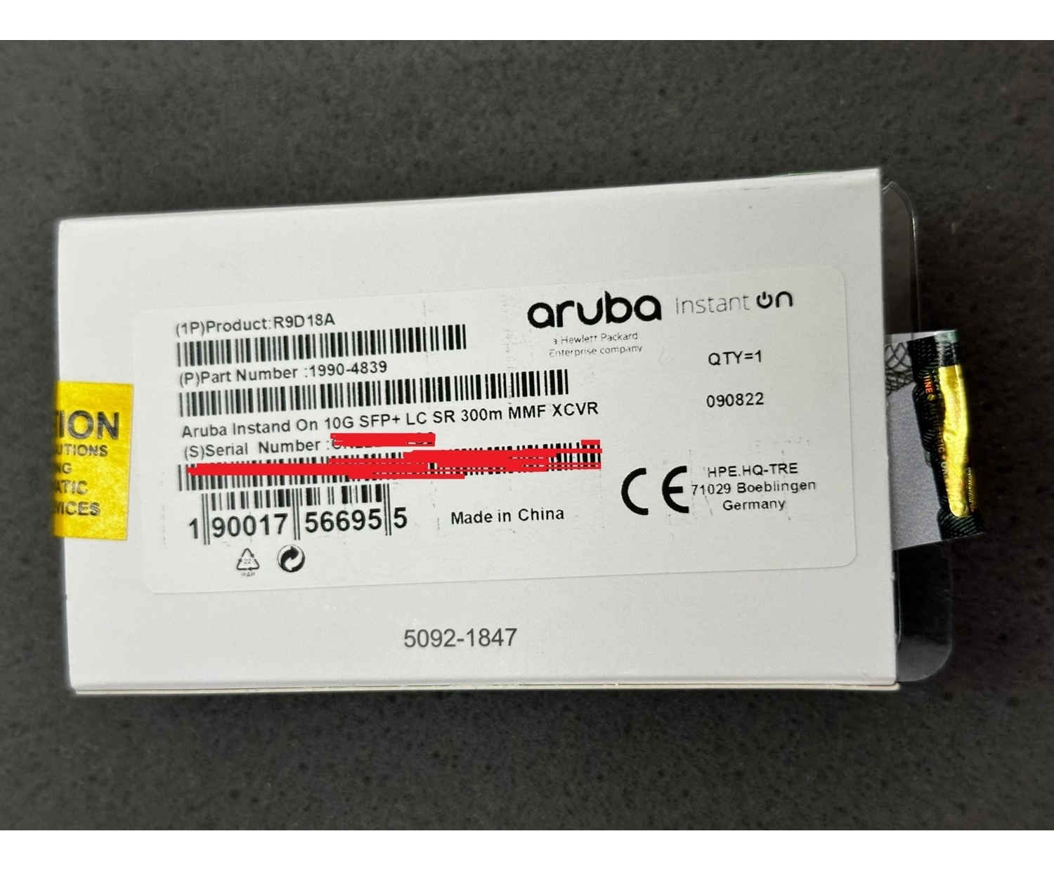 Aruba R9D18A Aruba Ion 10G Sfp+ Lc Sr 300M Mmf Xcvr - Görsel 2