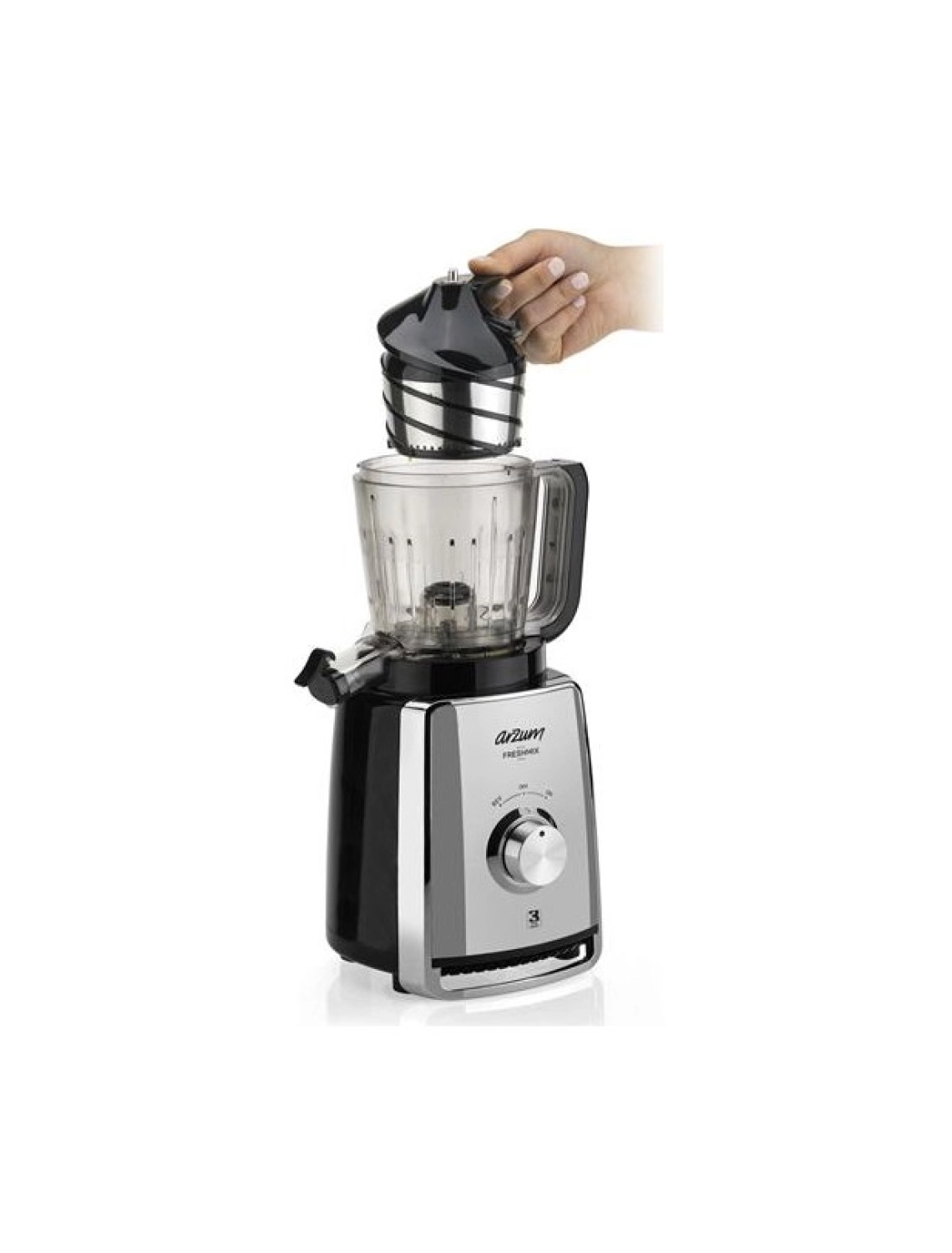 Arzum Ar1050 Freshmix Slow Juicer 150 W Yavaş Sıkım Katı Meyve Sıkacağı - Görsel 3