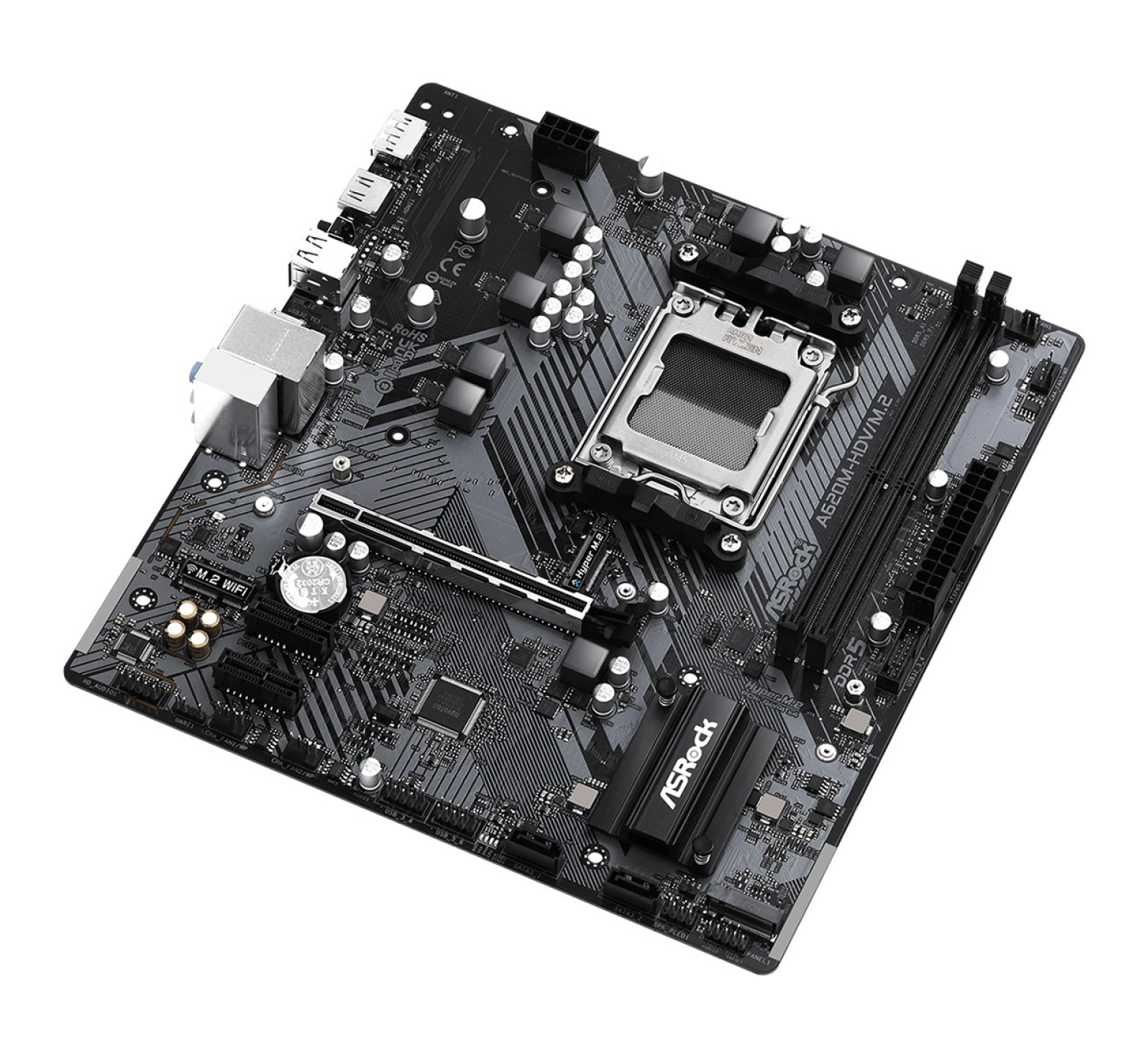 Asrock A620M-Hdv/M.2 Ddr5 5600+ Mhz (Oc) Am5 Matx Anakart - Görsel 4