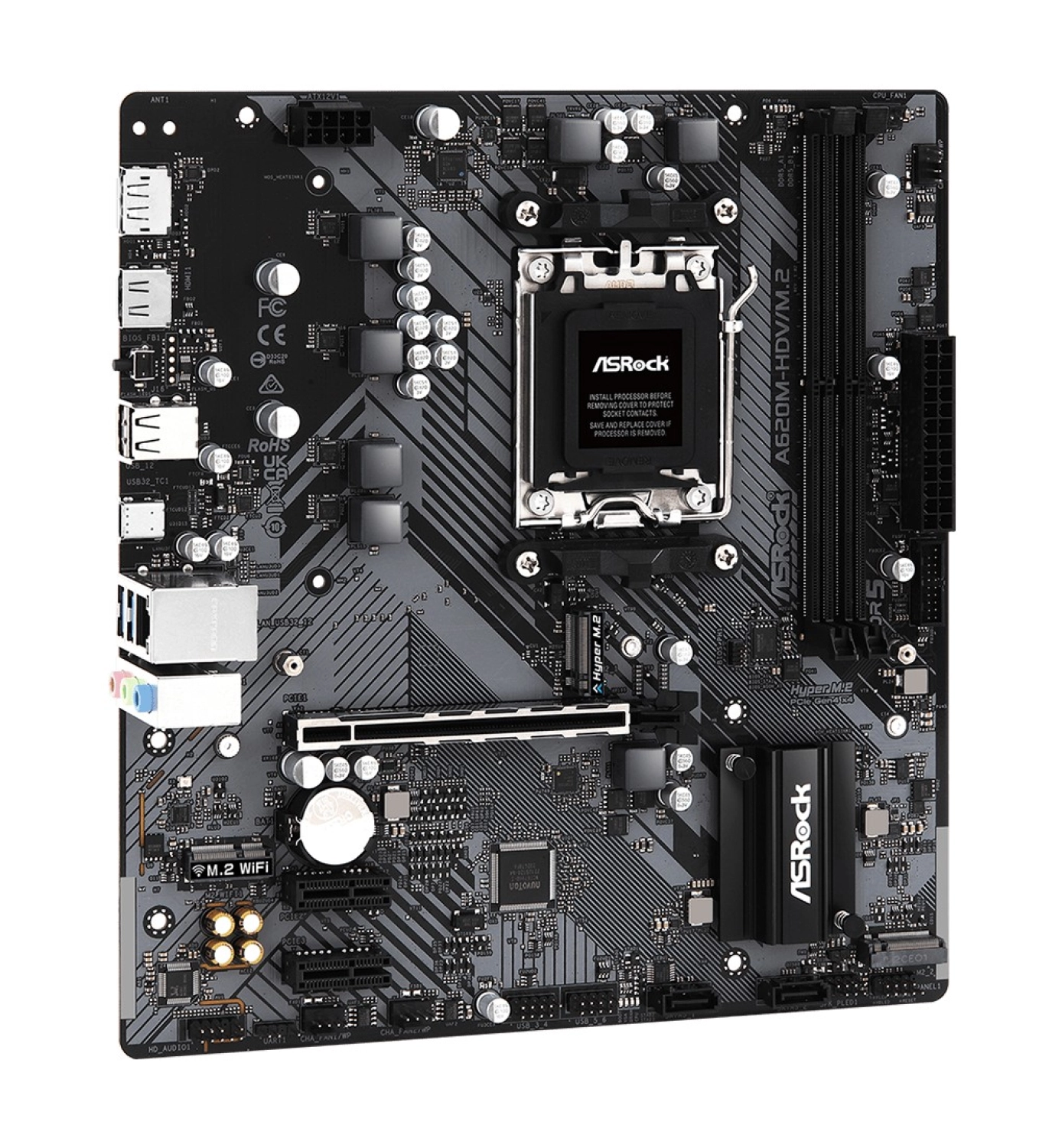 Asrock A620M-Hdv/M.2 Ddr5 5600+ Mhz (Oc) Am5 Matx Anakart ürün görseli