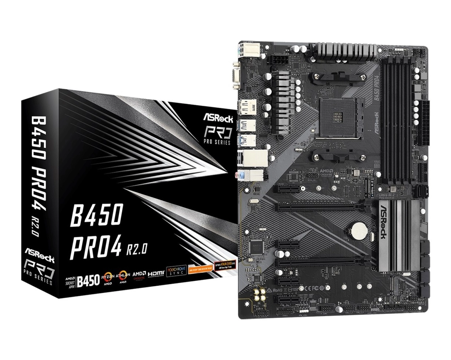 Asrock B450 Pro4 Rev2 Amd B450 3200Mhz Ddr4 Soket Am4 Atx Anakart (Asrb450-Prorev2) - Görsel 5