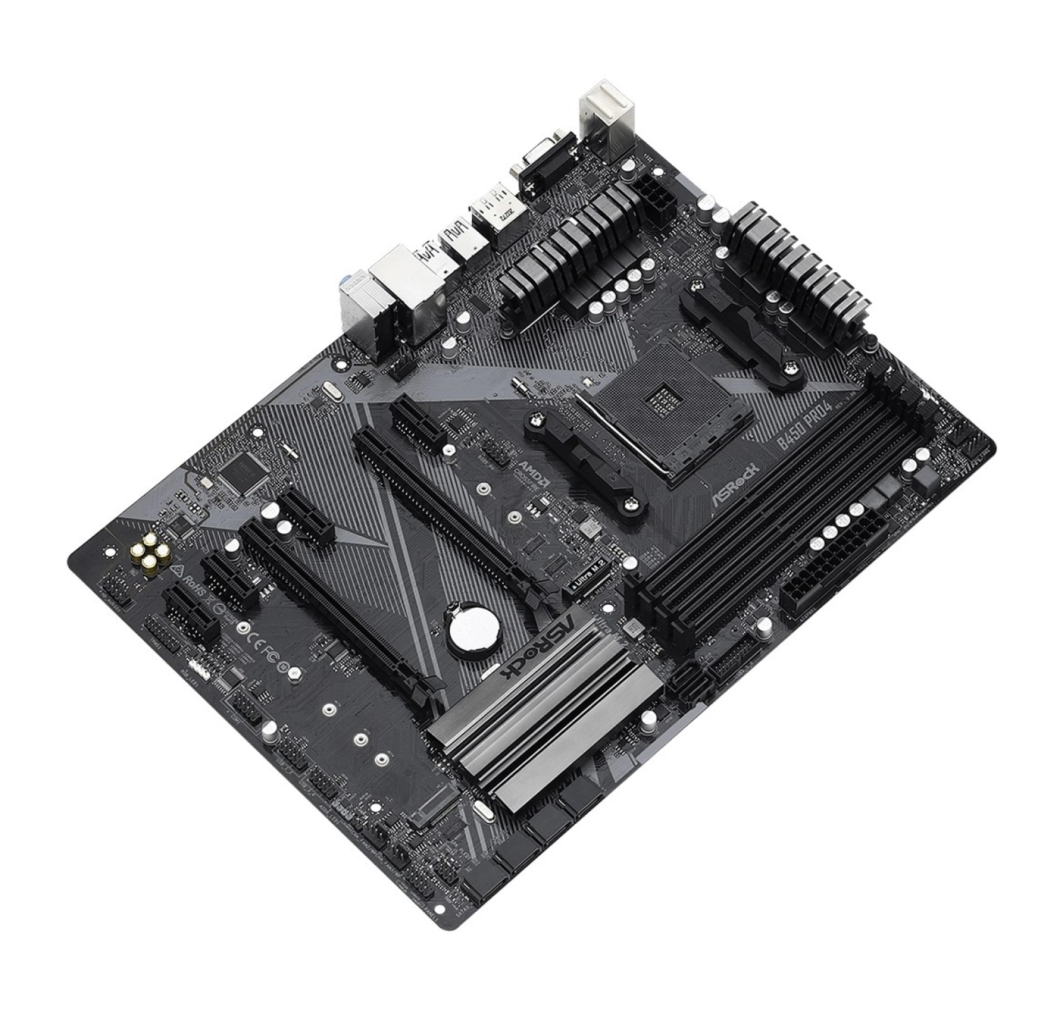 Asrock B450 Pro4 Rev2 Amd B450 3200Mhz Ddr4 Soket Am4 Atx Anakart (Asrb450-Prorev2) - Görsel 3