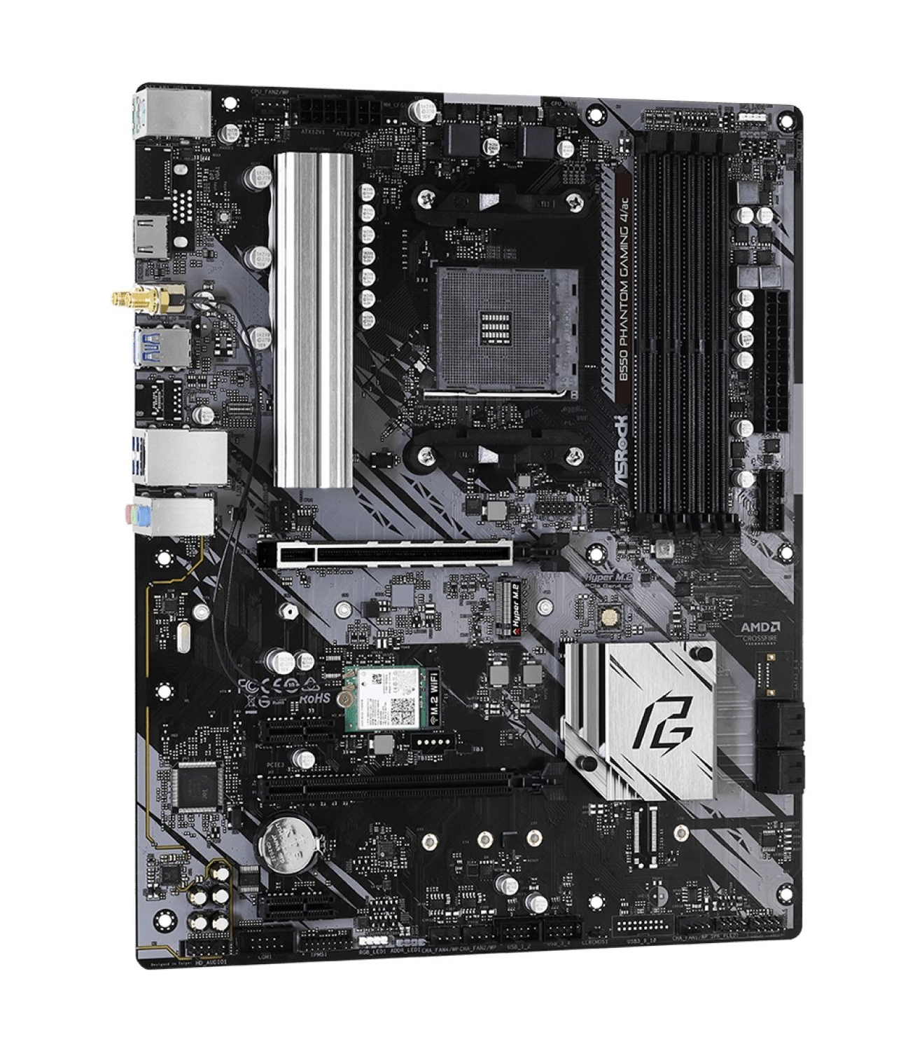 Asrock B550 Phantom Gaming 4/Ac Am4 Atx 128 Gb Ddr4 90-Mxbdz0-A0Uayz Anakart - Görsel 4