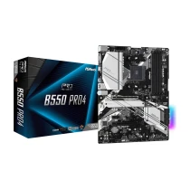 Asrock B550 Pro4 Am4, Ddr4, 4733Mhz+, Hdmi / Vga, Pcıe Gen4 M.2 Armor, Pcı-E 4.0 X16, Usb3.2, Rgb, Argb, Atx Anakart