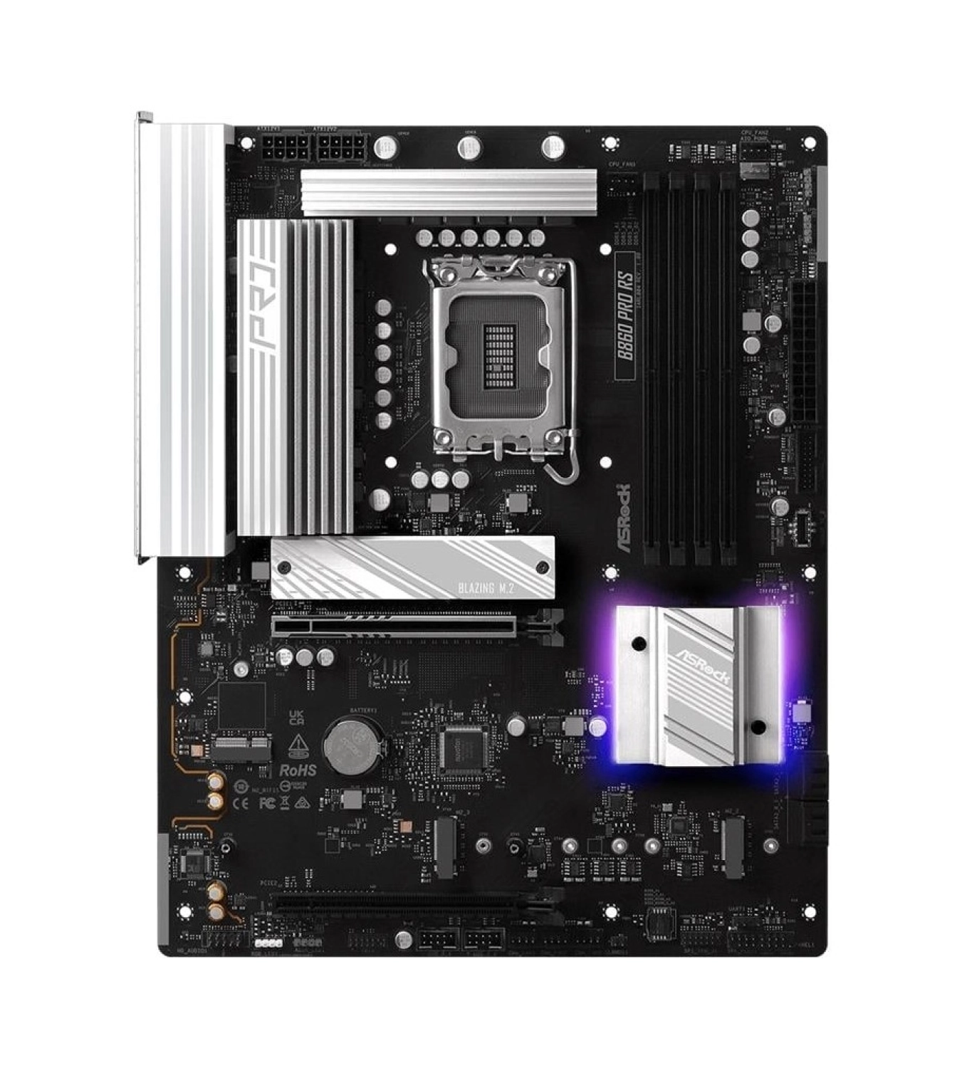Asrock B860 Pro Rs Intel B860 Soket 1851 Ddr5 8666Mhz (Oc) M.2 Anakart - Görsel 3