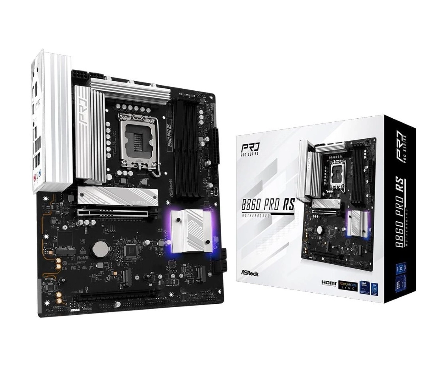Asrock B860 Pro Rs Intel B860 Soket 1851 Ddr5 8666Mhz (Oc) M.2 Anakart ürün görseli
