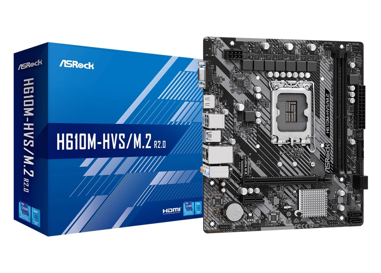 Asrock H610M-Hvs/M.2 R2.0 Ddr4 Hdmi Pcıe 4.0 1700P Matx Anakart - Görsel 3