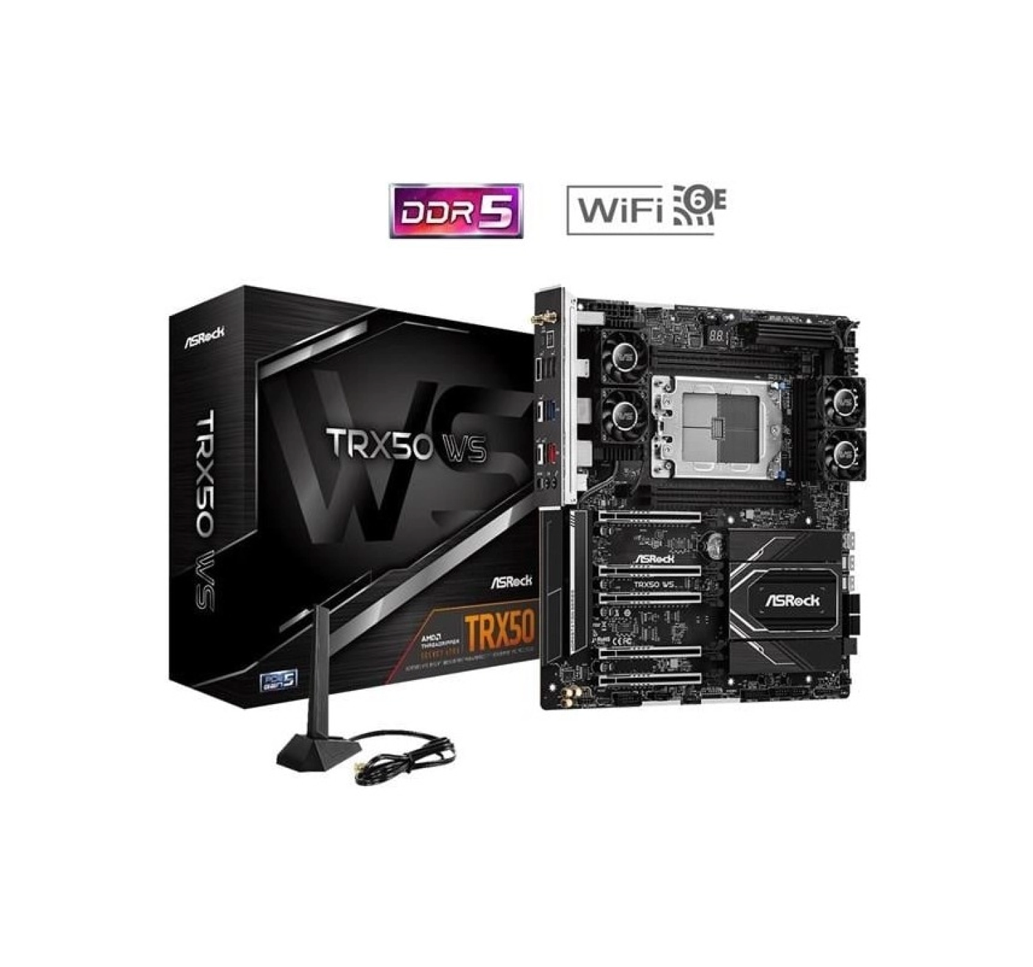 Asrock Trx50 Wıfı-6E Ws Ecc Ddr5 10-Gbe Lan Pcıe 5.0 Str50 Atx Anakart ürün görseli