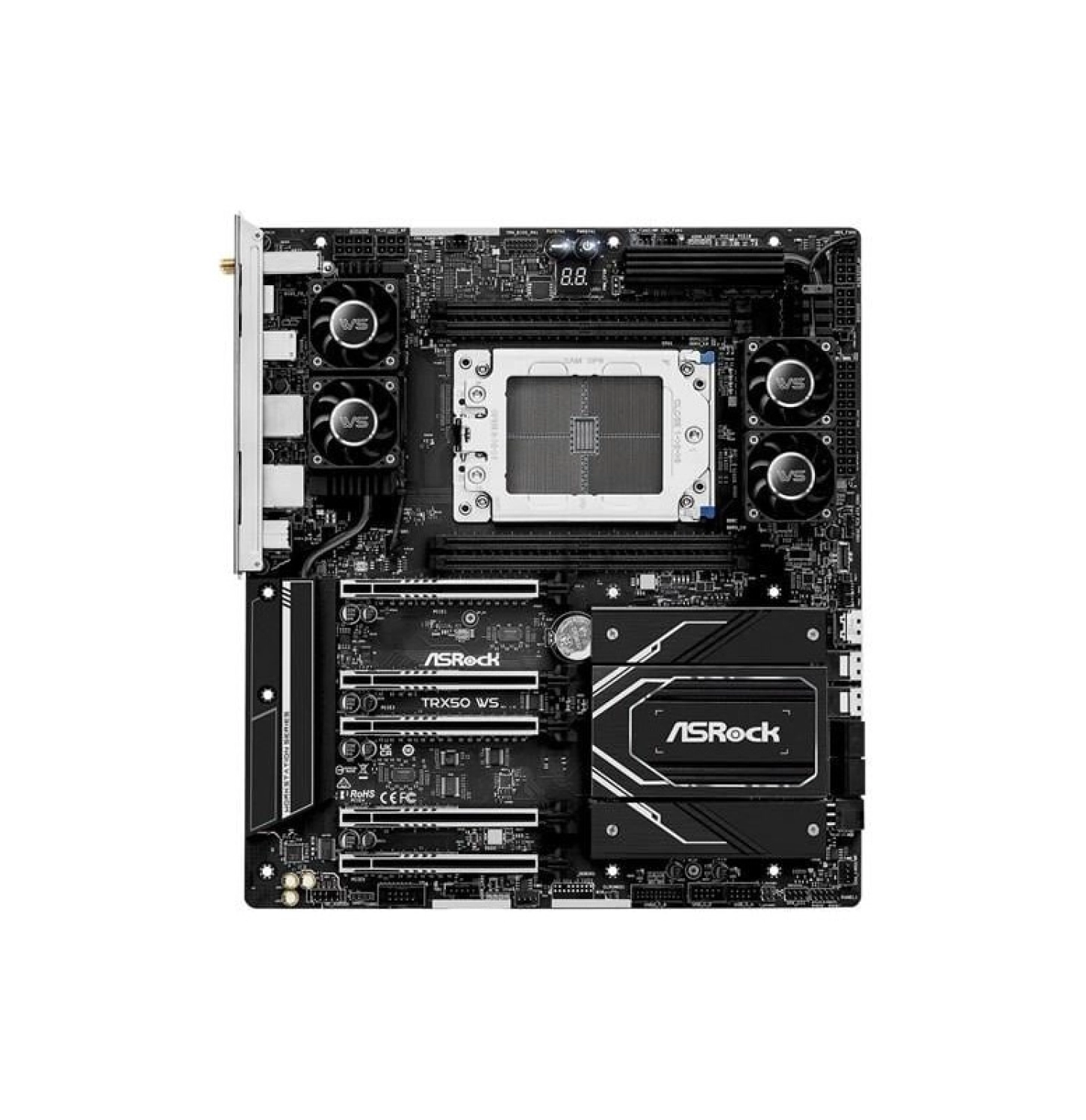 Asrock Trx50 Wıfı-6E Ws Ecc Ddr5 10-Gbe Lan Pcıe 5.0 Str50 Atx Anakart - Görsel 2