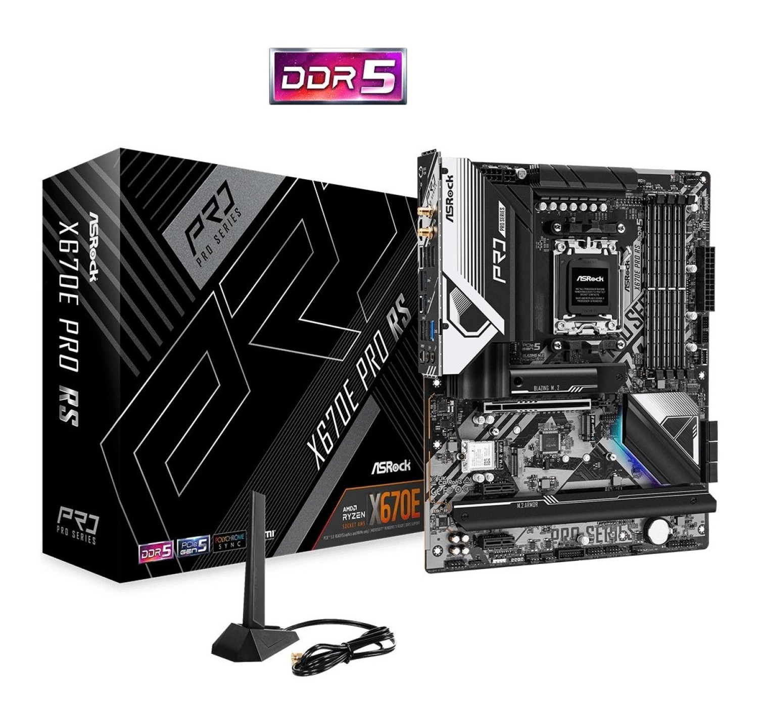 Asrock X670E Pro Rs Wıfı Ddr5 Soket Am5 Anakart ürün görseli
