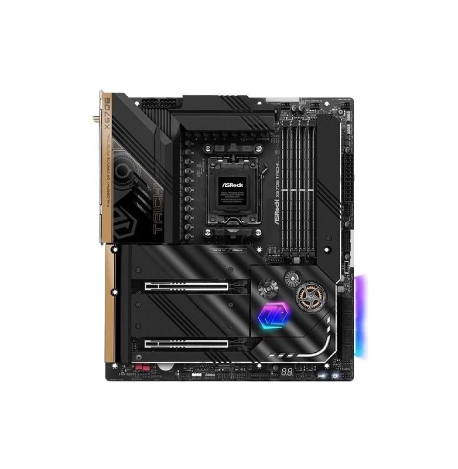 Asrock X670E Taıchı Wıfı-6E Ddr5 Hdmı-Dp Pcıe 5.0 Am5 Atx - Görsel 2
