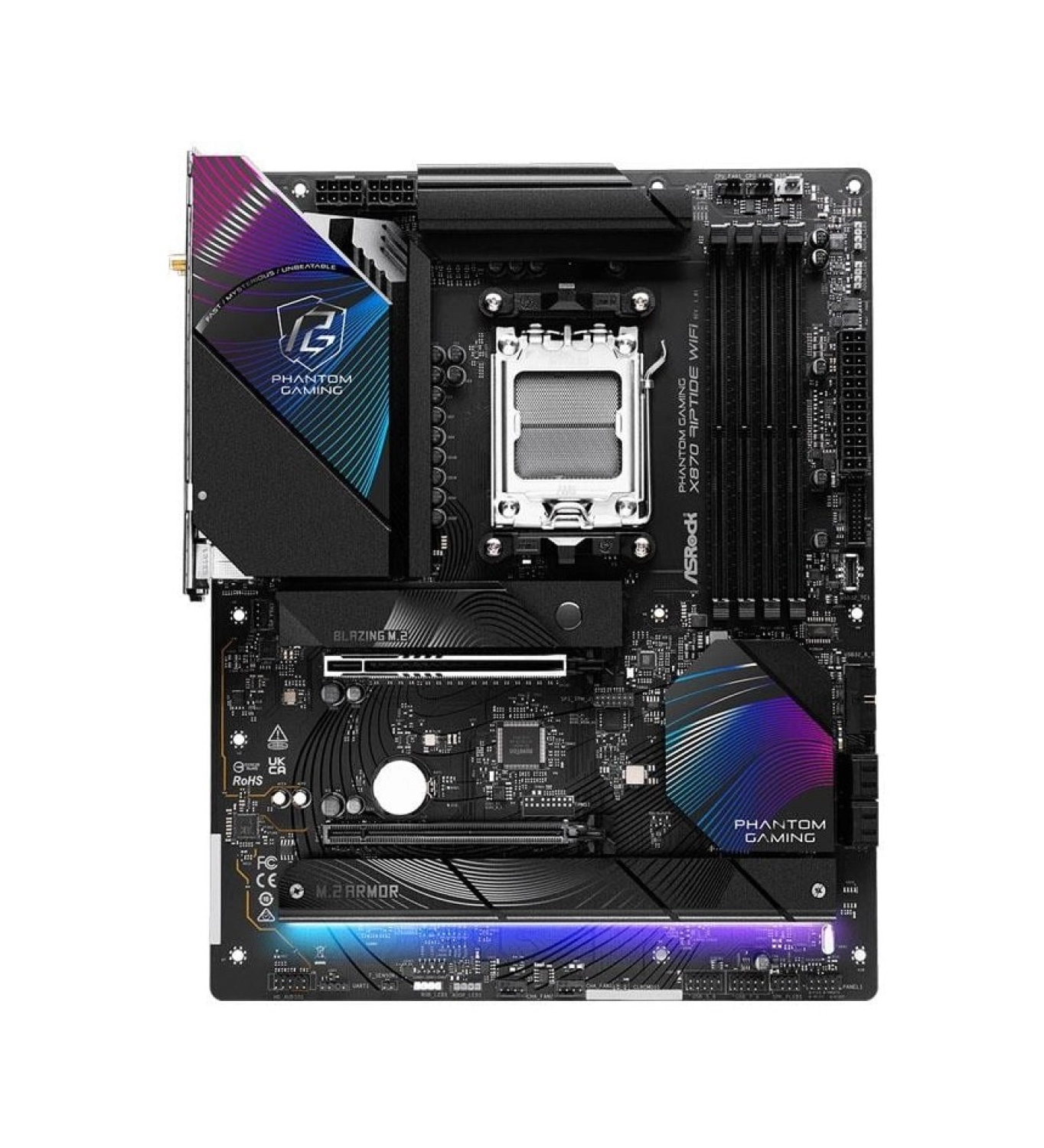 Asrock X870 Rıptıde Amd X870 Soket Am5 Ddr5 8000Mhz (Oc) M.2 Anakart - Görsel 3