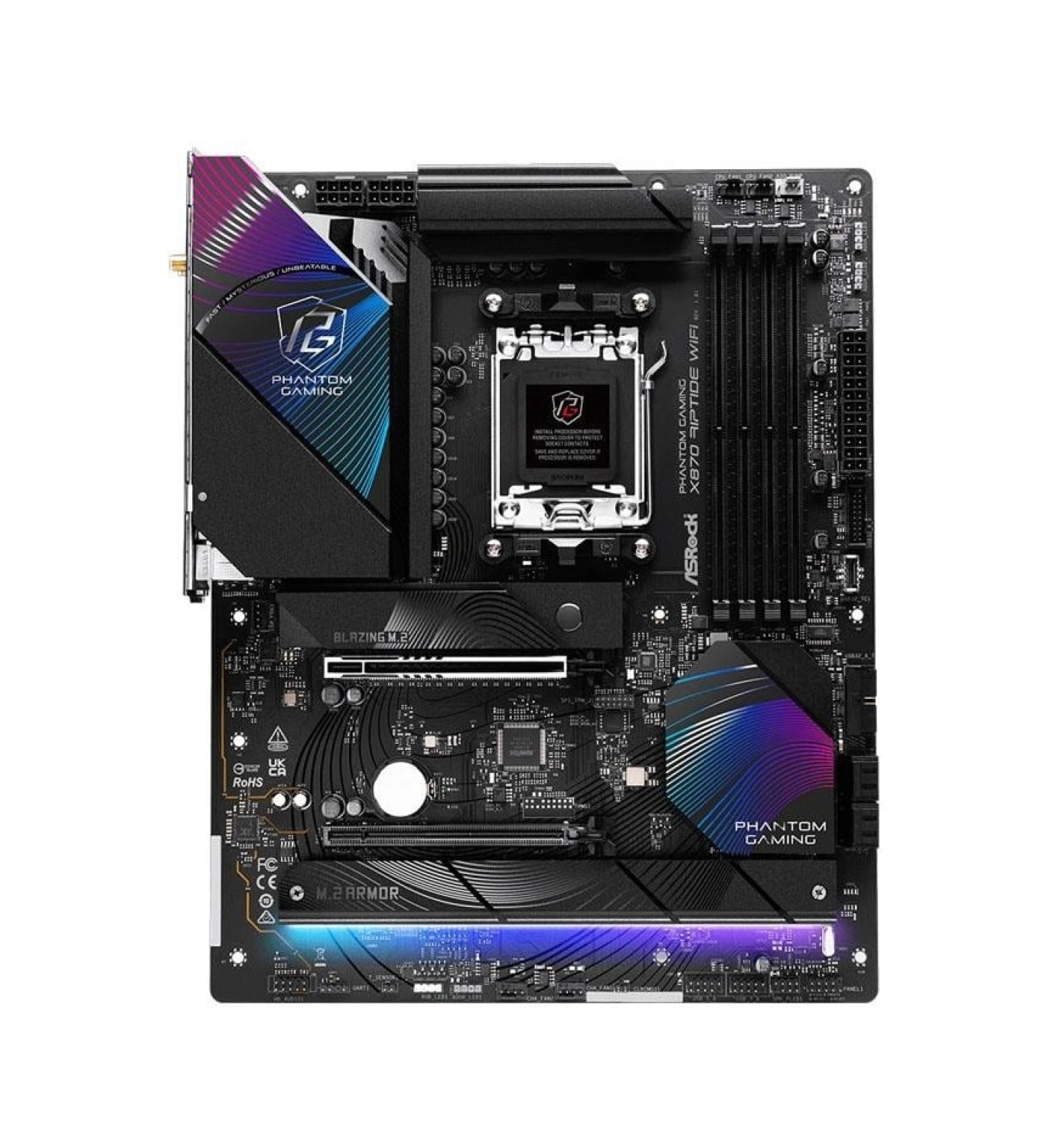 Asrock X870 Rıptıde Amd X870 Soket Am5 Ddr5 8000Mhz (Oc) M.2 Anakart - Görsel 2