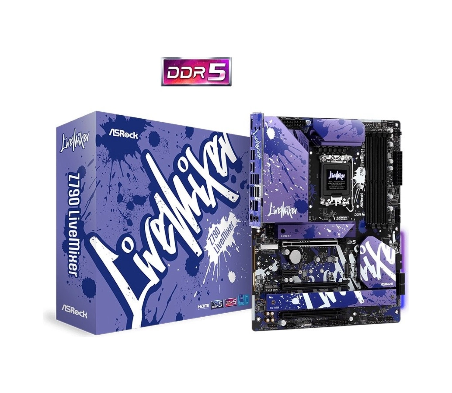 Asrock Z790 Livemixer Intel Z790 Soket 1700 Ddr5 7200Mhz+(Oc) Atx Anakart ürün görseli
