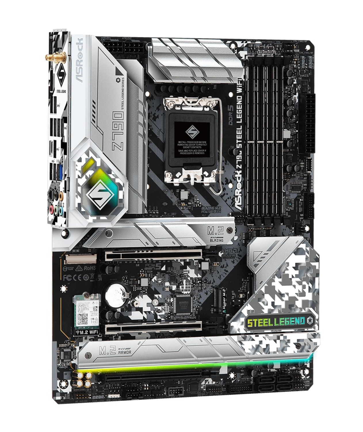 Asrock Z790 Steel Legend Wifi Ddr5 7200+ Mhz (Oc) Lga1700 Atx Anakart ürün görseli