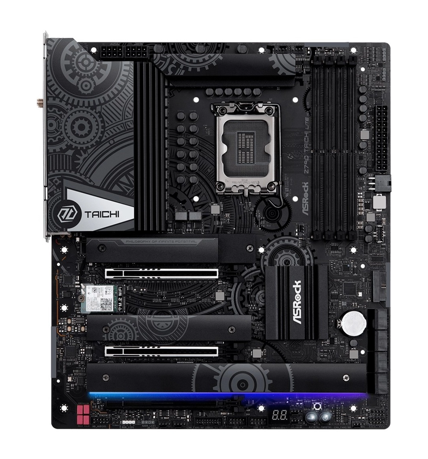Asrock Z790 Taichi Lite 90-Mxbmf0-A0Uayz Intel Z790 Soket 1700 Ddr5 7200(Oc)Mhz Eatx Gaming (Oyuncu) Anakart - Görsel 3