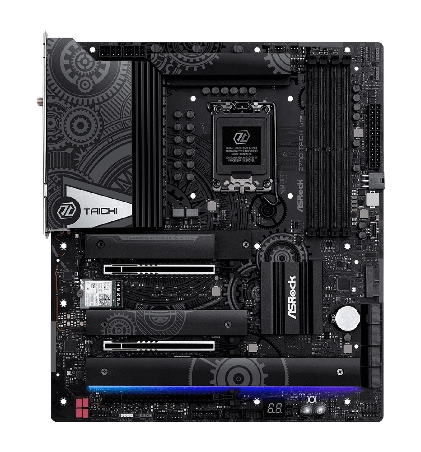 Asrock Z790 Taichi Lite 90-Mxbmf0-A0Uayz Intel Z790 Soket 1700 Ddr5 7200(Oc)Mhz Eatx Gaming (Oyuncu) Anakart - Görsel 2