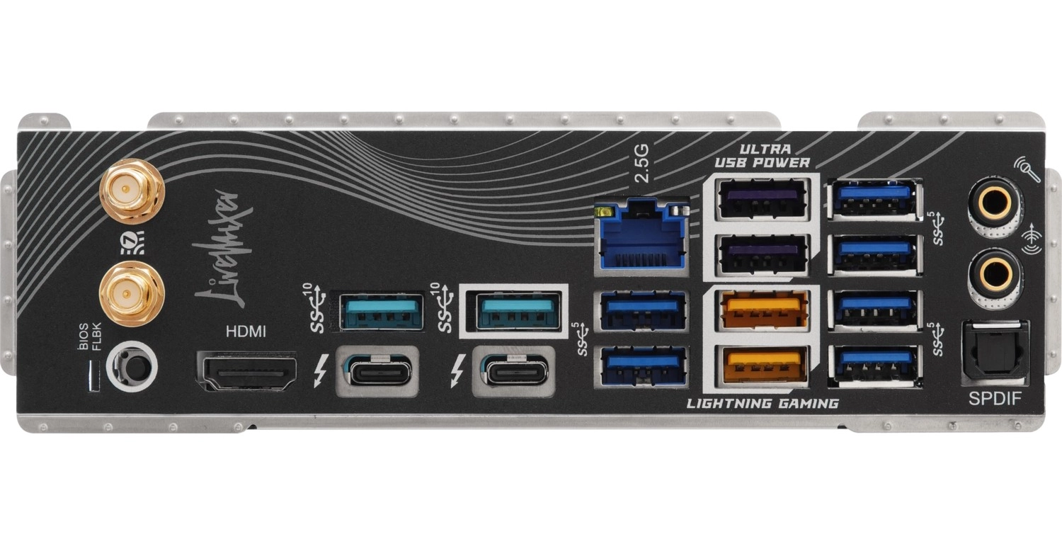 Asrock Z890 Livemixer Wifi Atx Anakart Intel Lga1851, Ddr5, Gen5 M.2 Ssd, 8K 60Hz Hdmı, Wifi 7 Anakart - Görsel 3