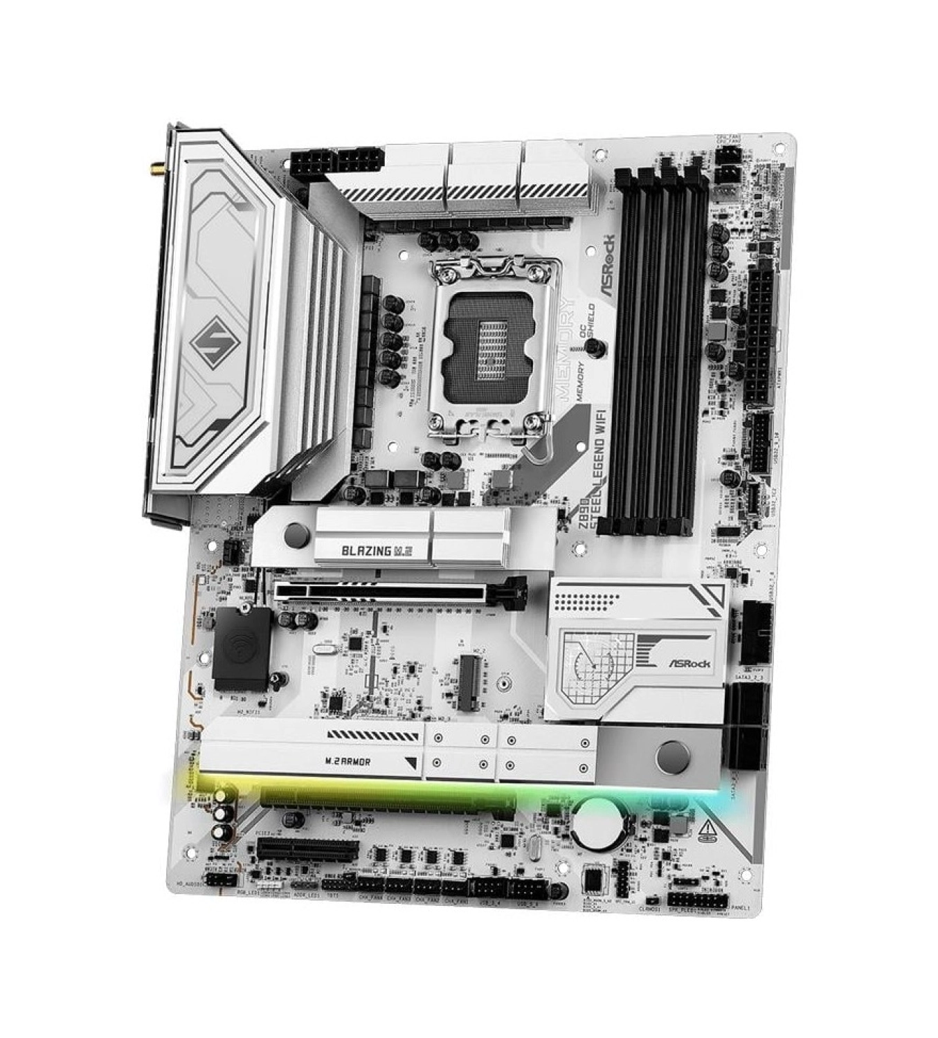 Asrock Z890 Steel Legend Wıfı Intel Z890 Soket 1851 Ddr5 9000Mhz (Oc) M.2 Anakart - Görsel 4