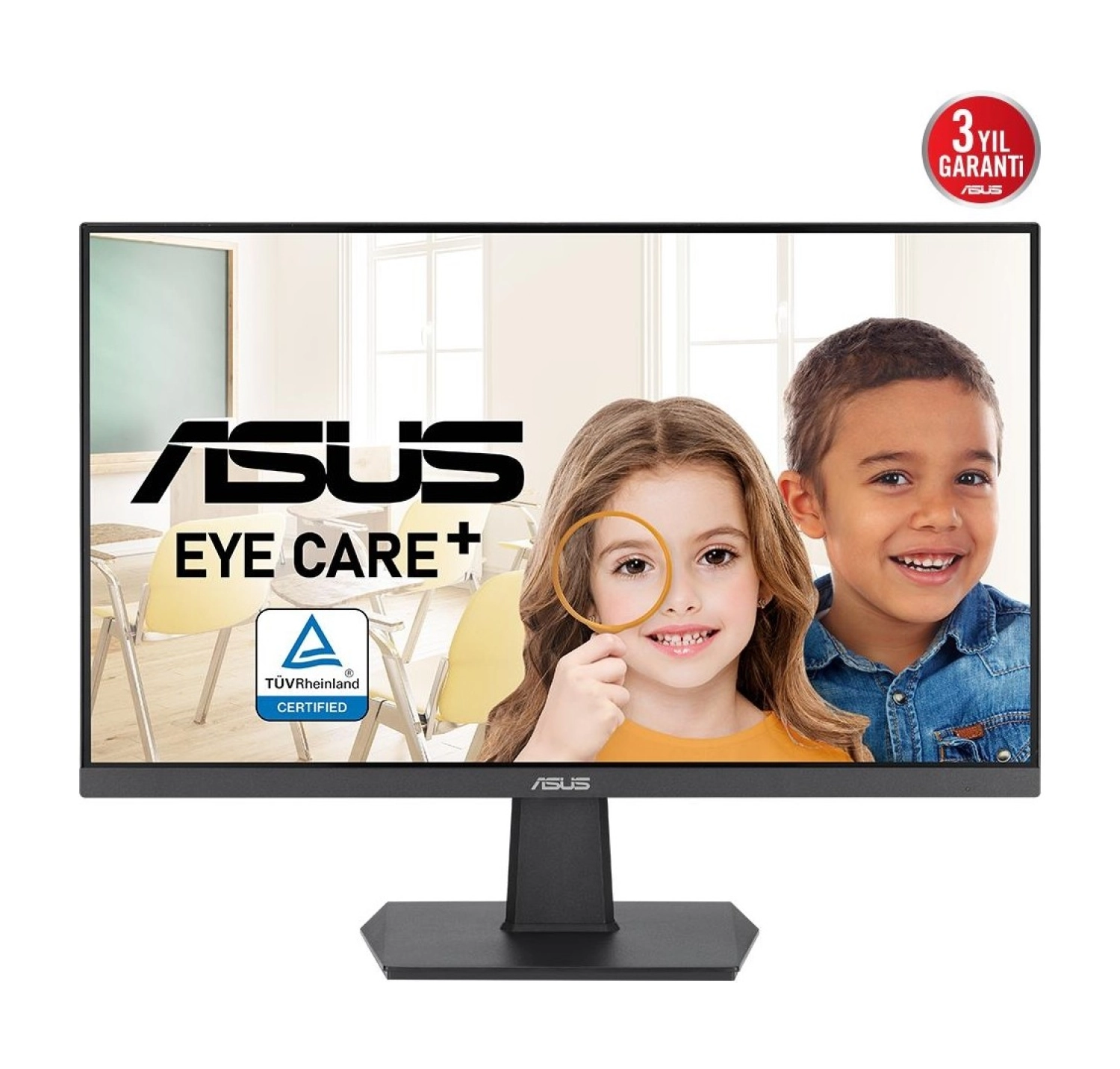 Asus 23.8" Va24Ehf 100Hz 1Ms Hdmi Eyecare Flickerfree Ips Fhd Monitör - Görsel 3