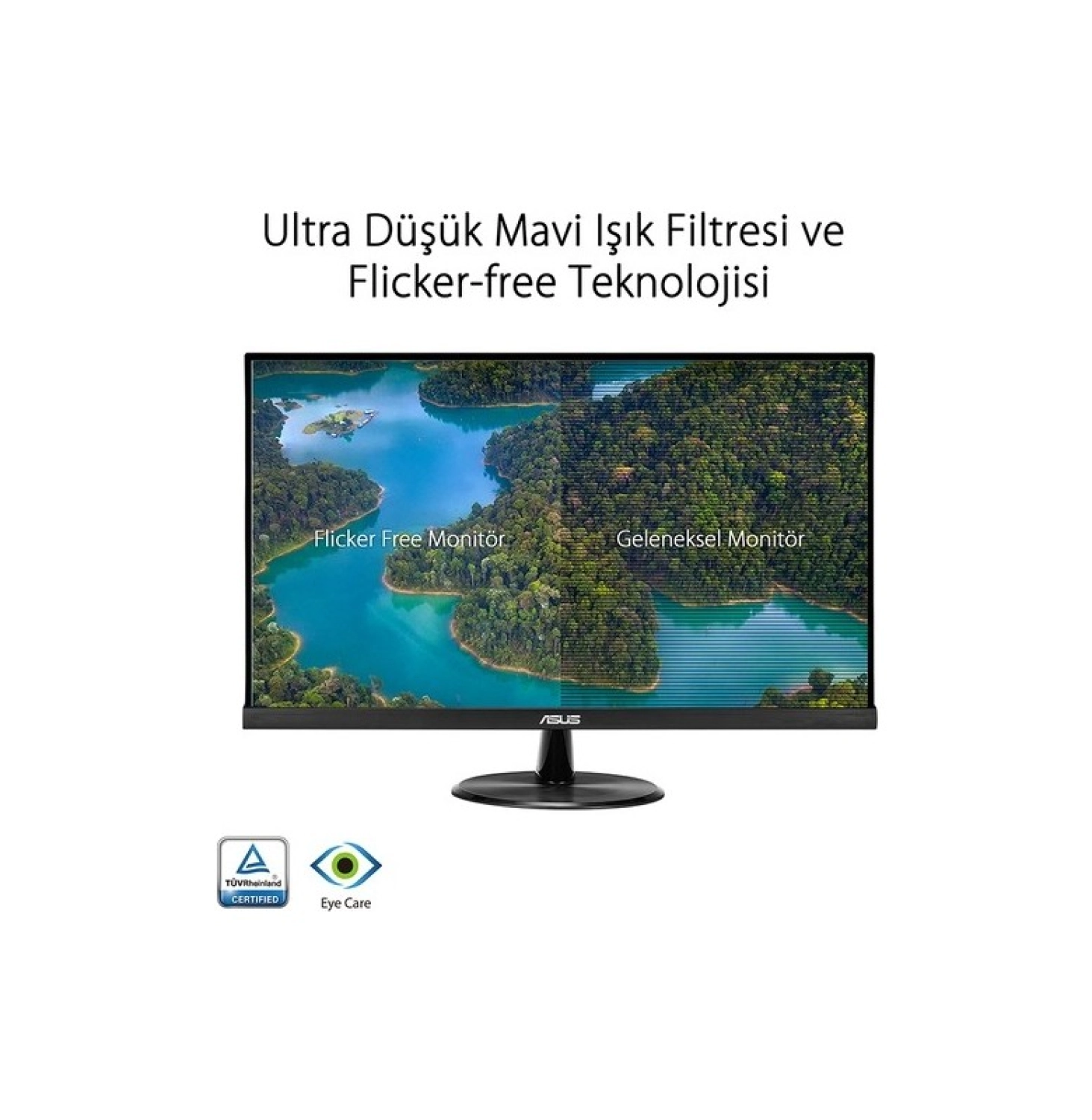 Asus 27" Vp279He 75Hz 1Ms (Hdmi+Analog) Çerçevesiz Full Hd Ips Vesa Monitör - Görsel 2